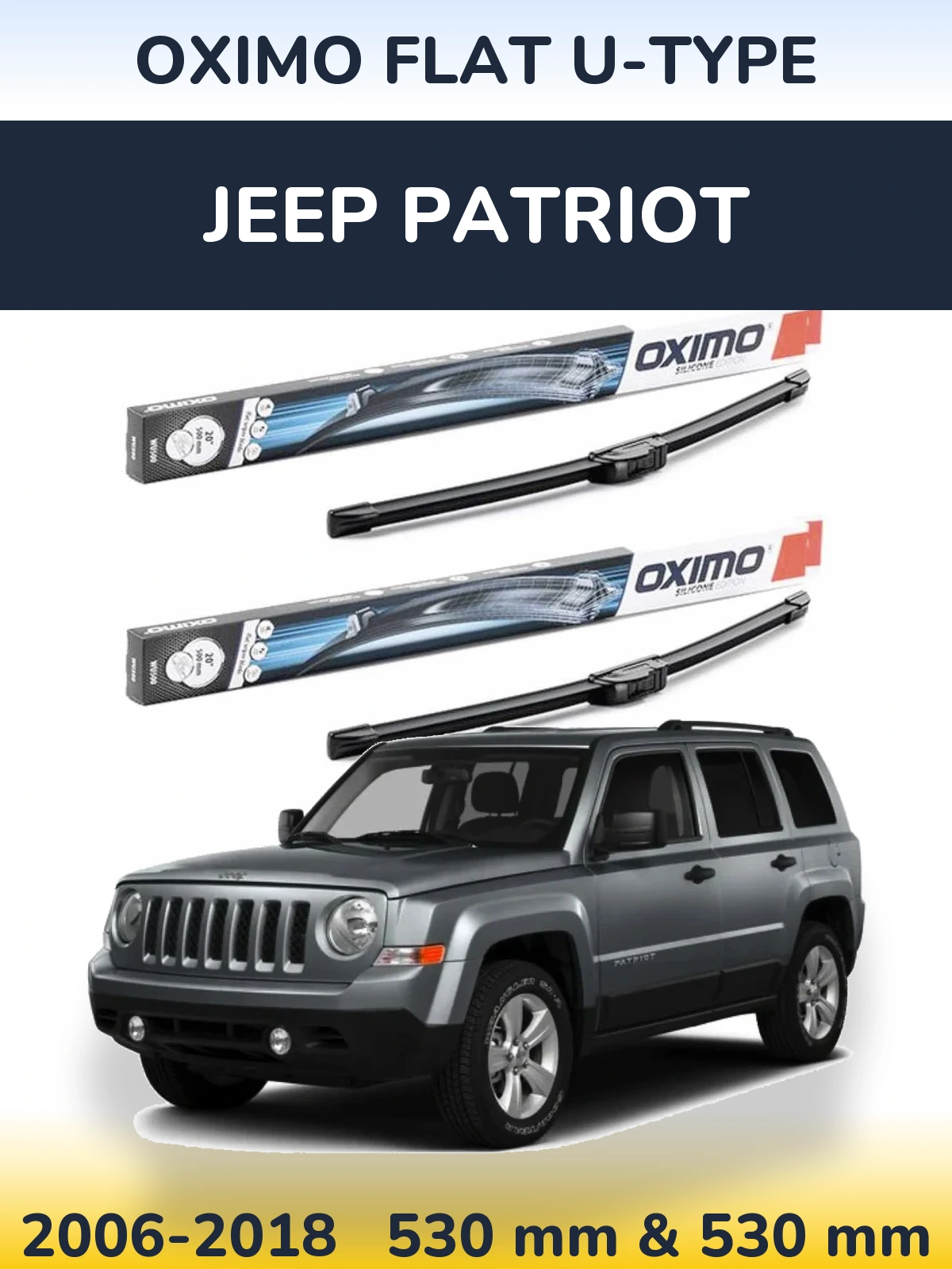Ștergătoare Oximo Flat U-type pentru Jeep Patriot