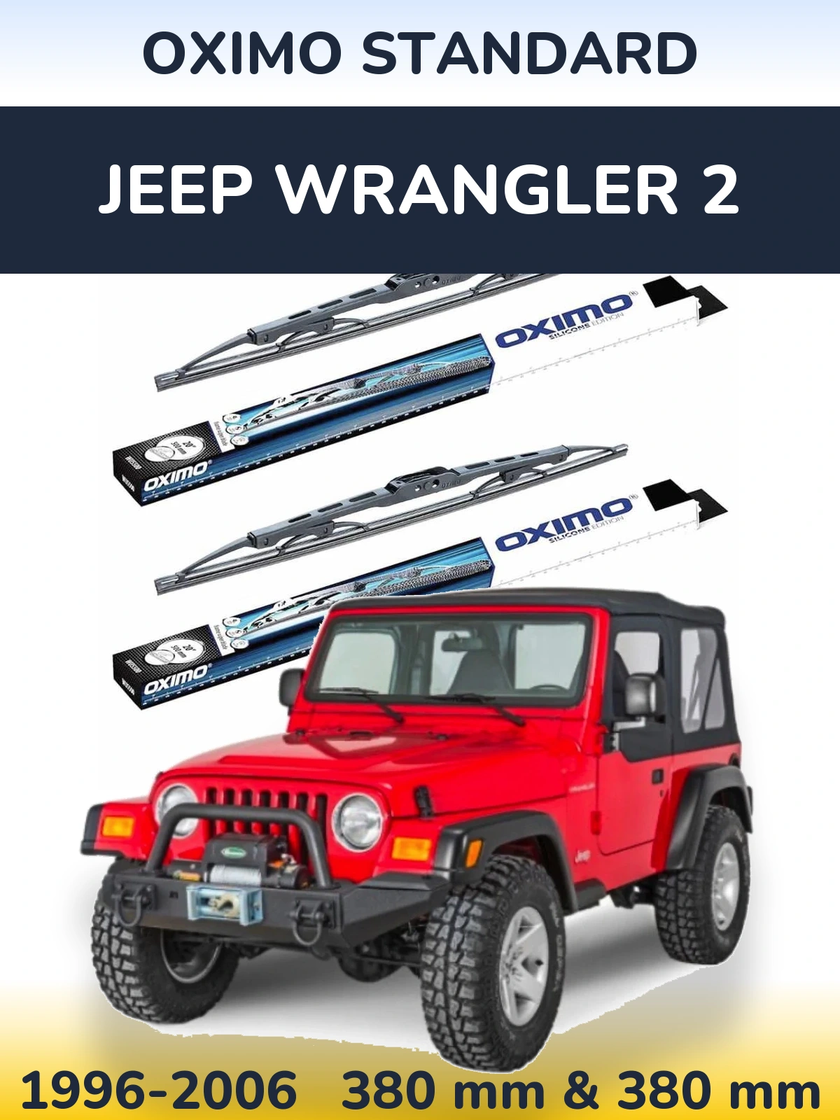 Ștergătoare Oximo Standard pentru Jeep Wrangler 2
