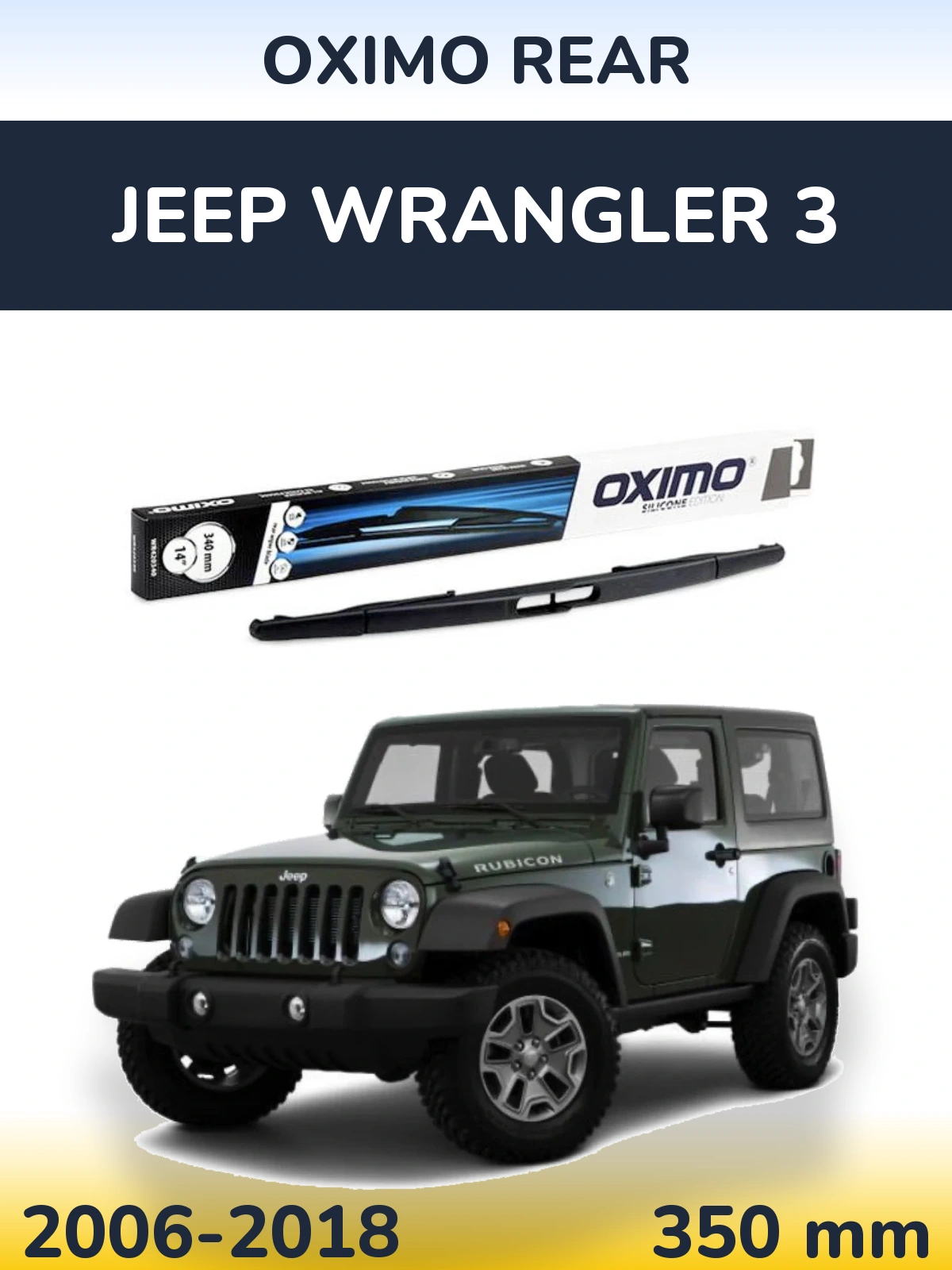 Ștergătoare Oximo Rear pentru Jeep Wrangler 3