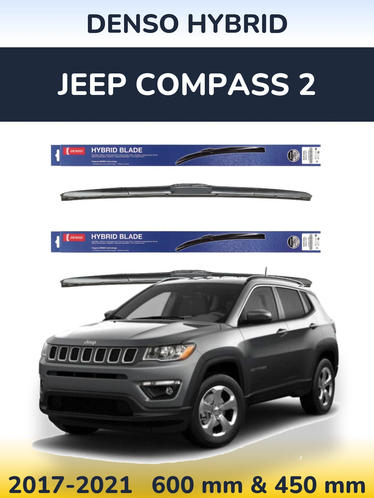 Ștergătoare Denso Hybrid pentru Jeep Compass 2