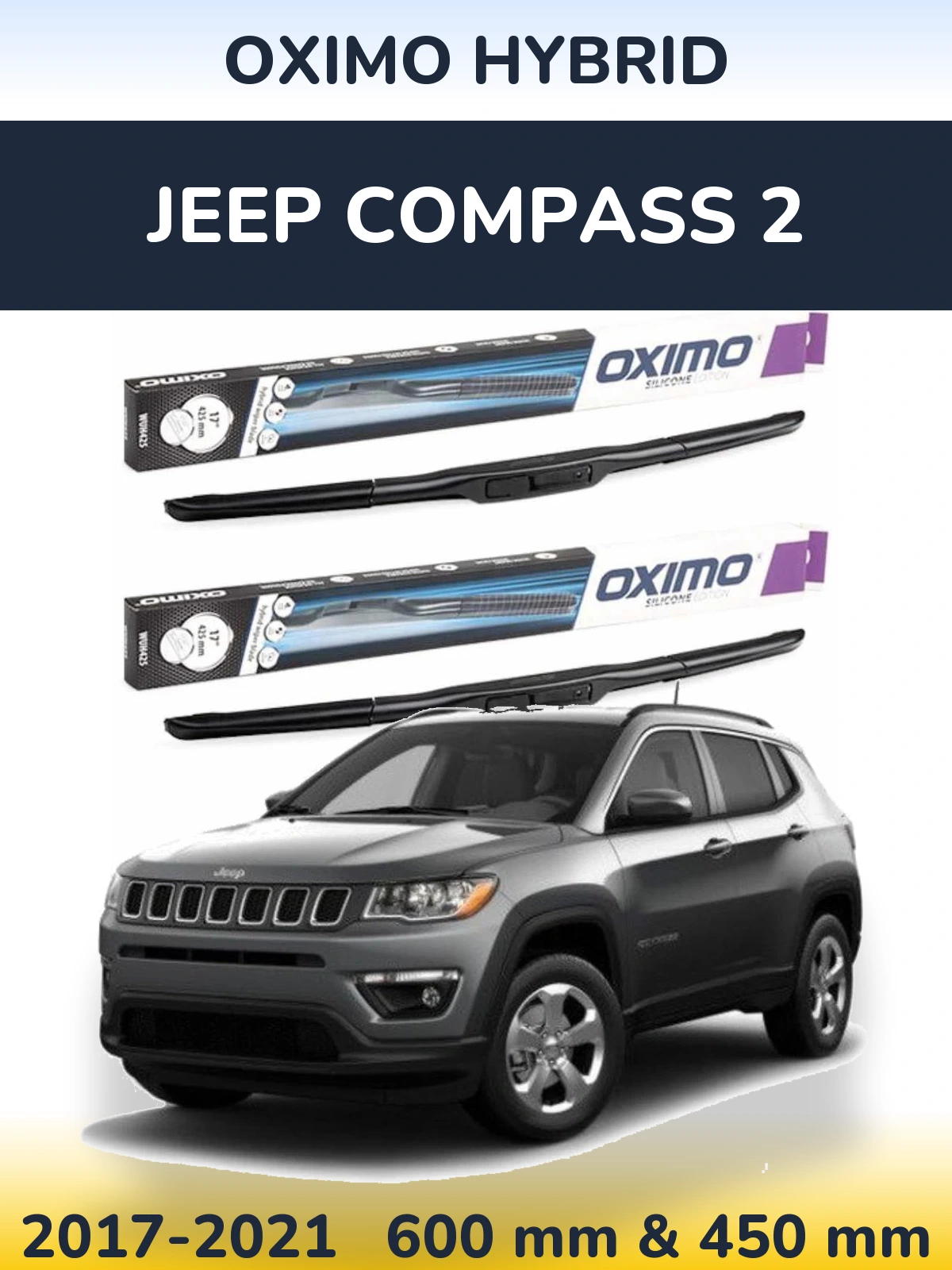Ștergătoare Oximo Hybrid pentru Jeep Compass 2
