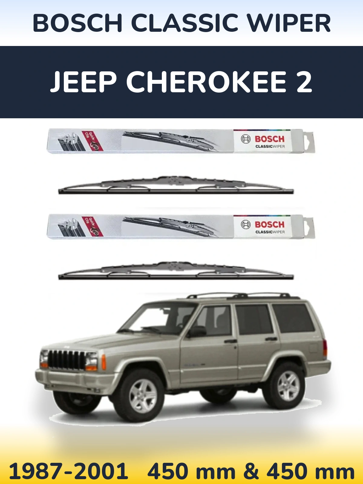 Ștergătoare BOSCH Classic Wiper pentru Jeep Cherokee 2
