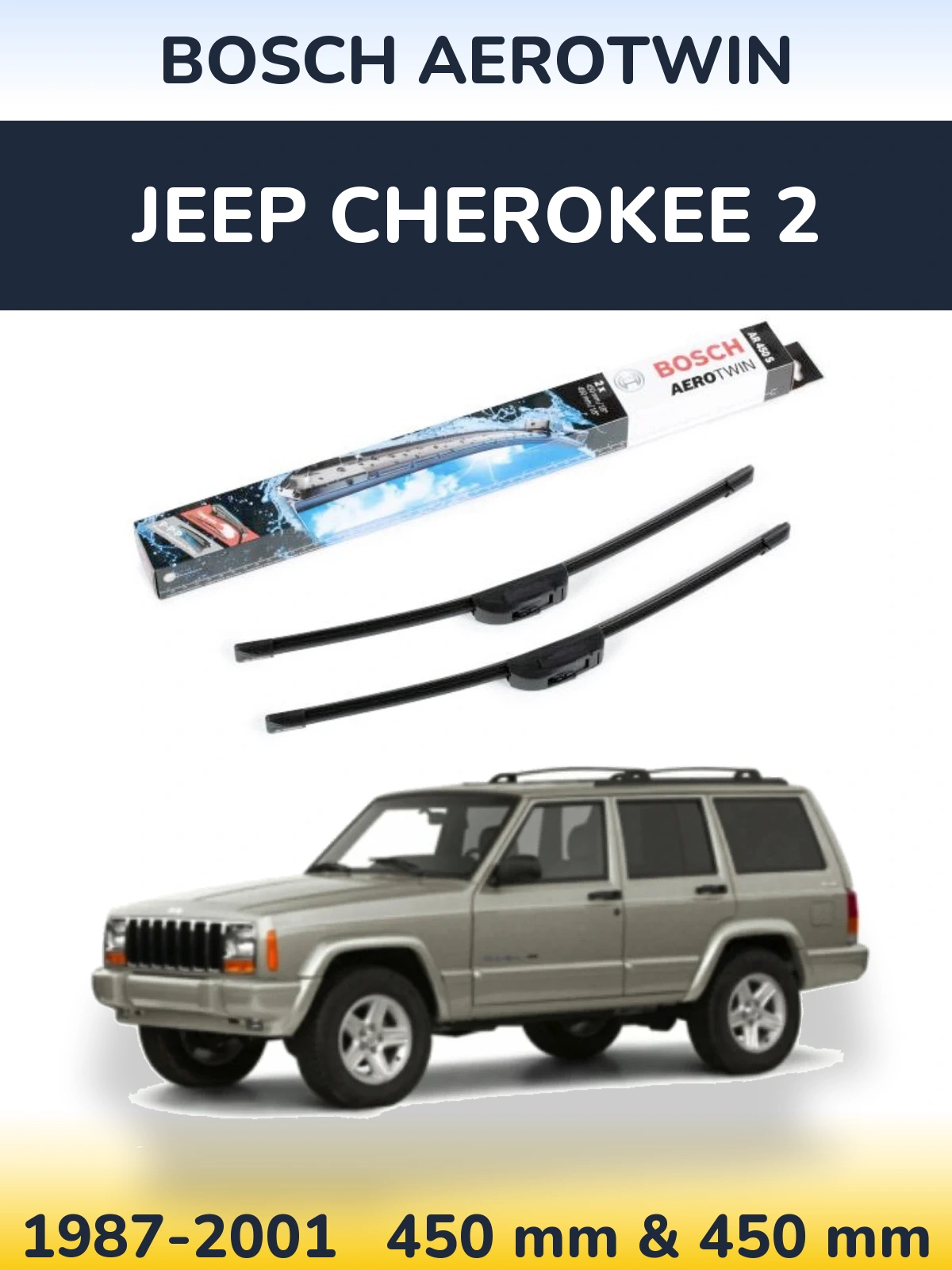 Ștergătoare BOSCH AeroTwin pentru Jeep Cherokee 2