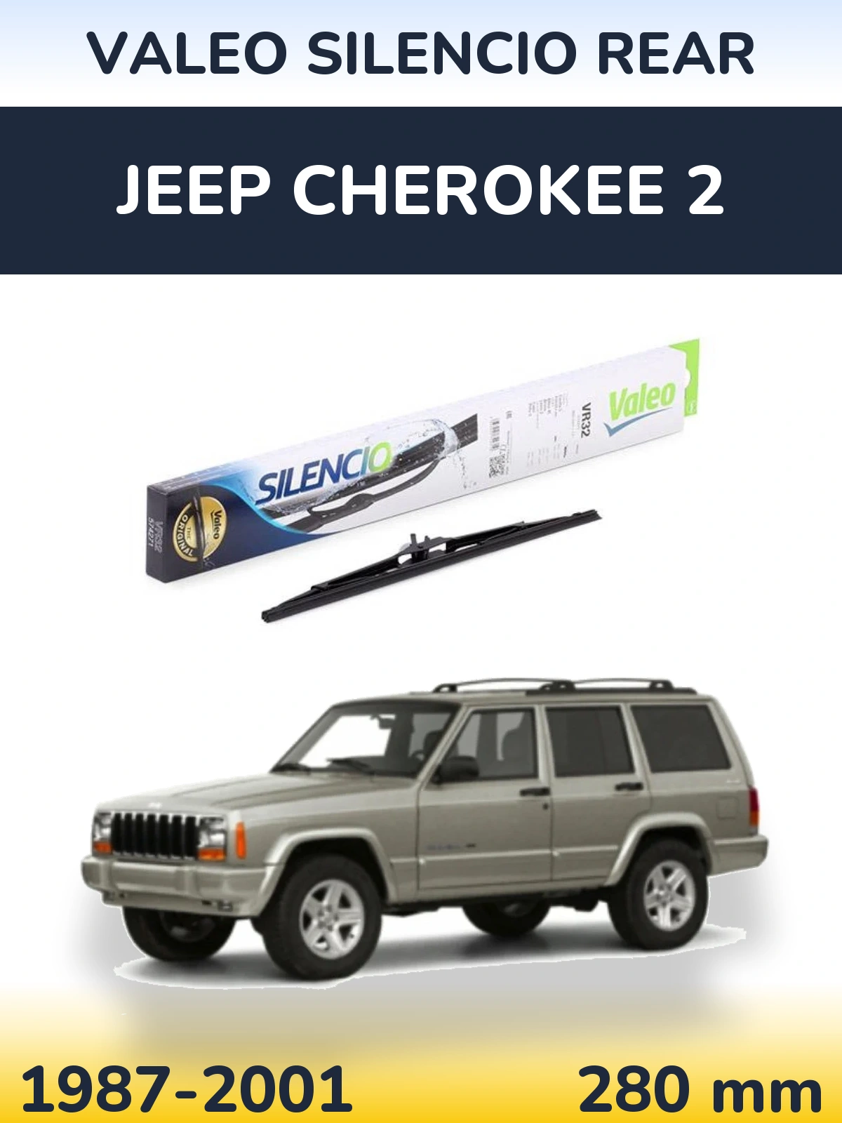 Ștergătoare Valeo Silencio Rear pentru Jeep Cherokee 2