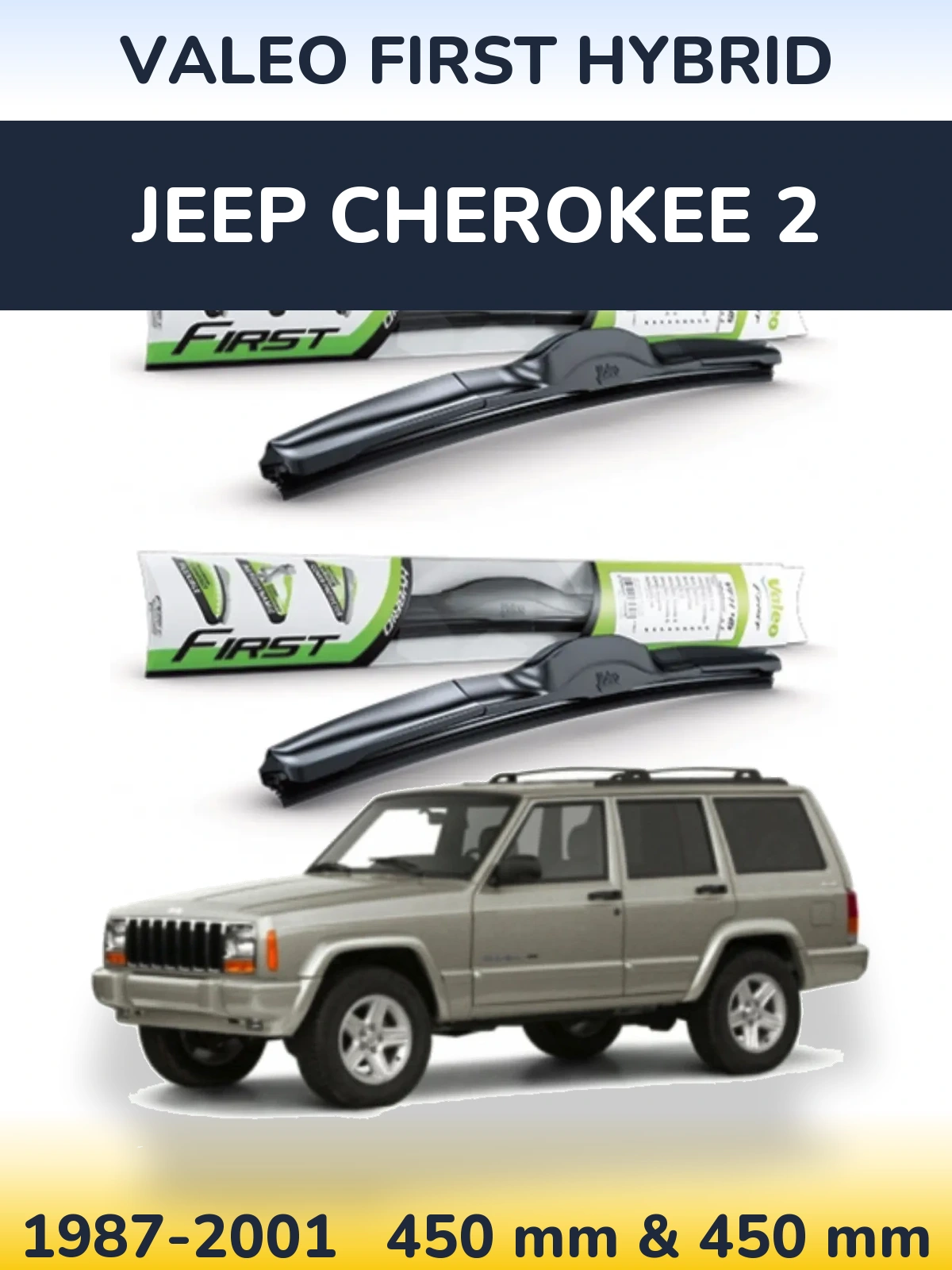 Ștergătoare Valeo First Hybrid pentru Jeep Cherokee 2