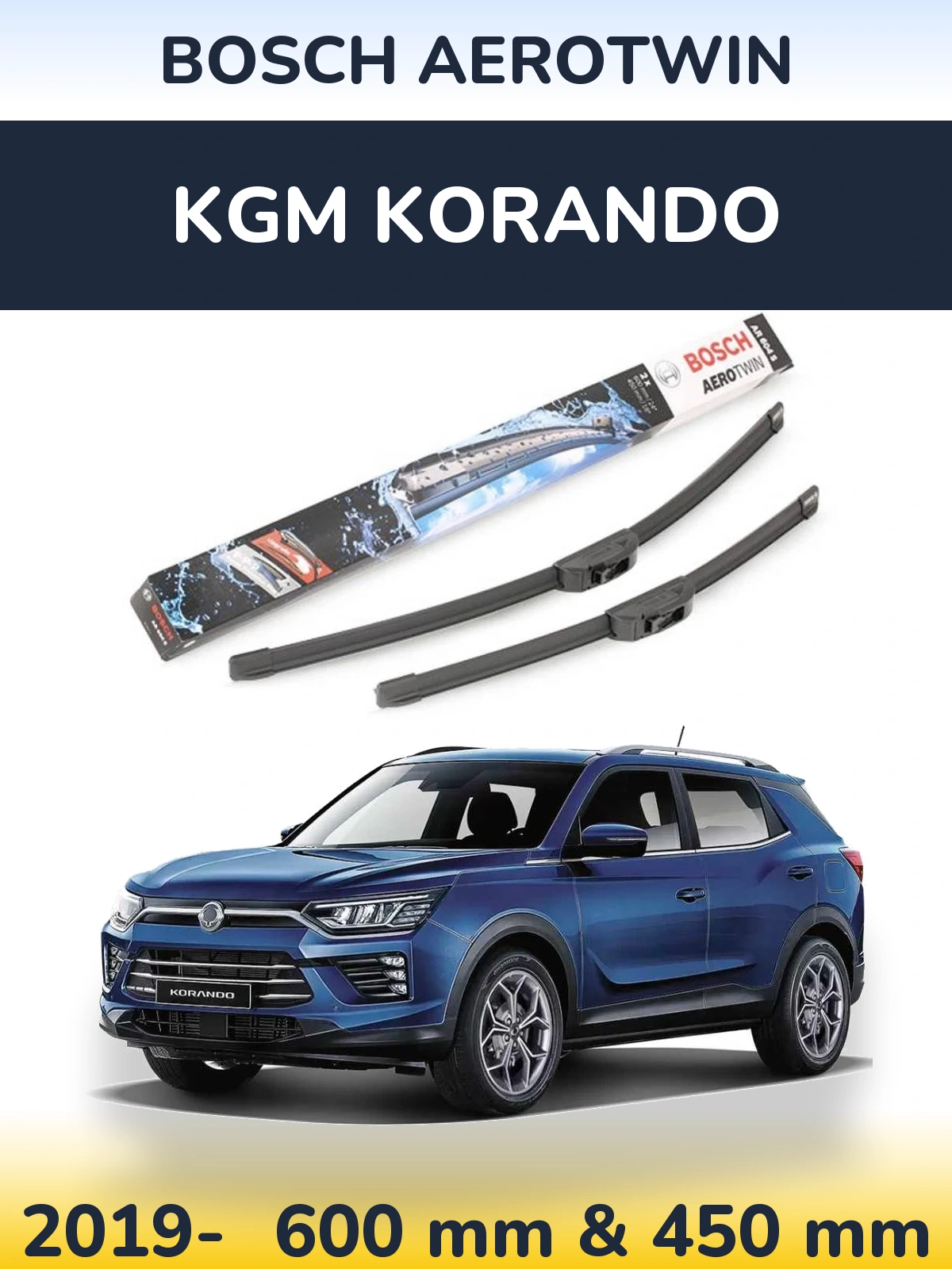 Ștergătoare BOSCH AeroTwin pentru KGM Korando