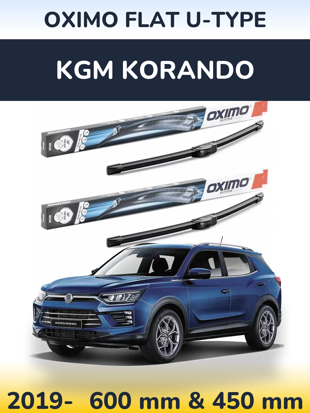 Ștergătoare Oximo Flat U-type pentru KGM Korando