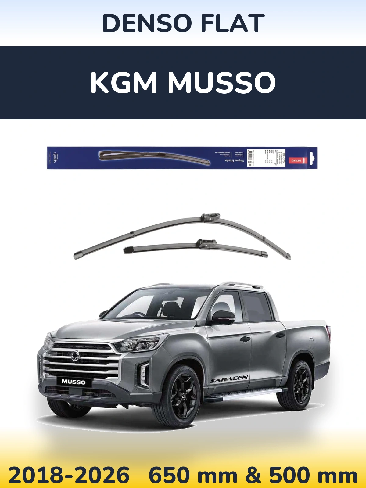 Ștergătoare Denso Flat pentru KGM Musso