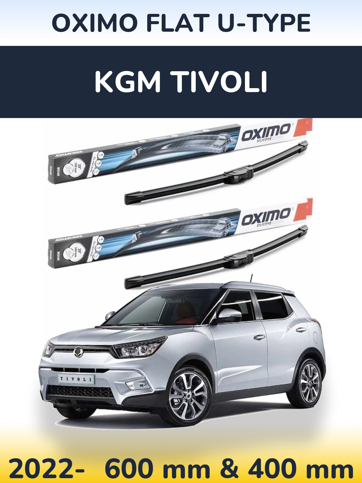 Ștergătoare Oximo Flat U-type pentru KGM Tivoli