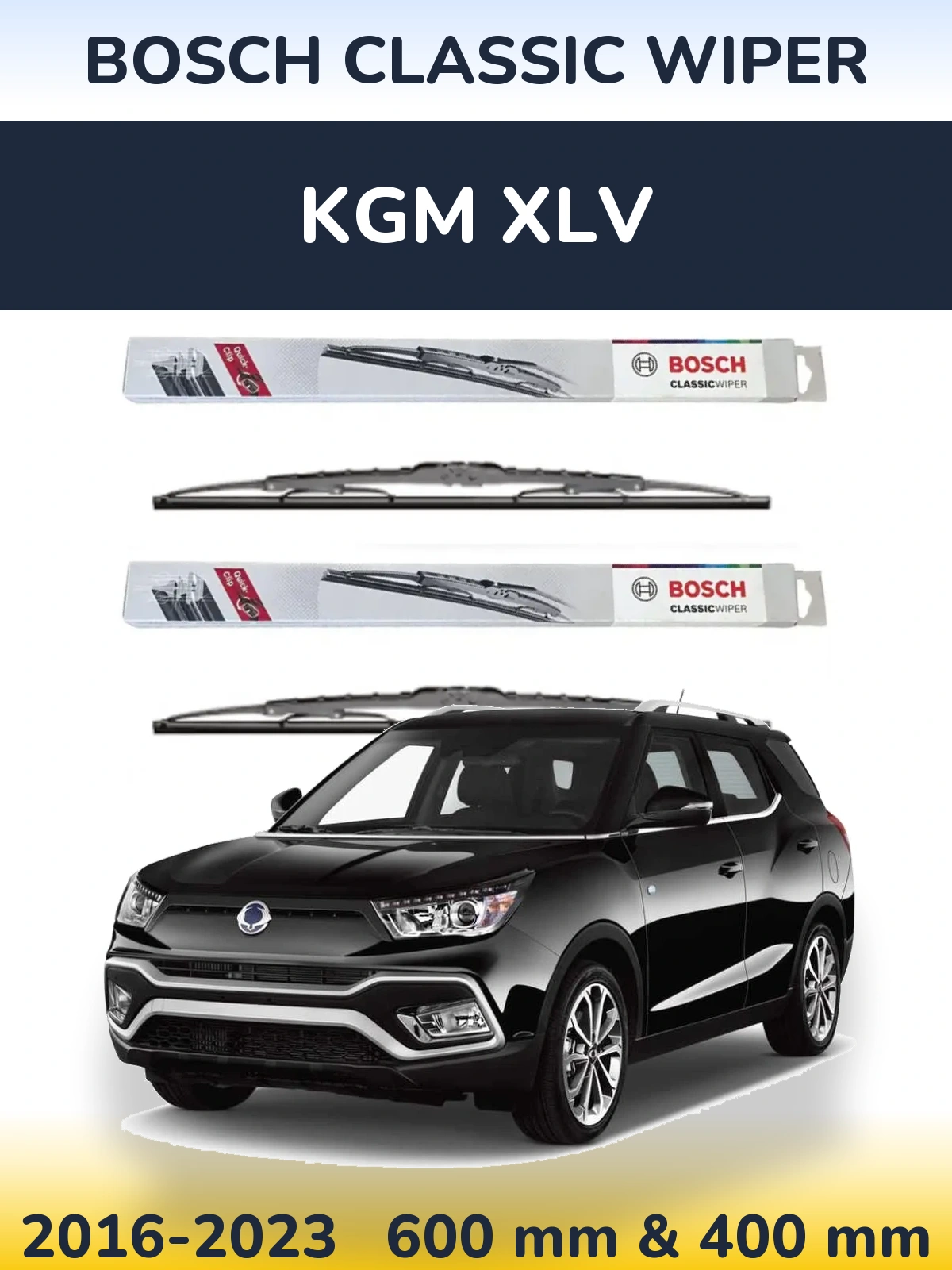 Ștergătoare BOSCH Classic Wiper pentru KGM XLV