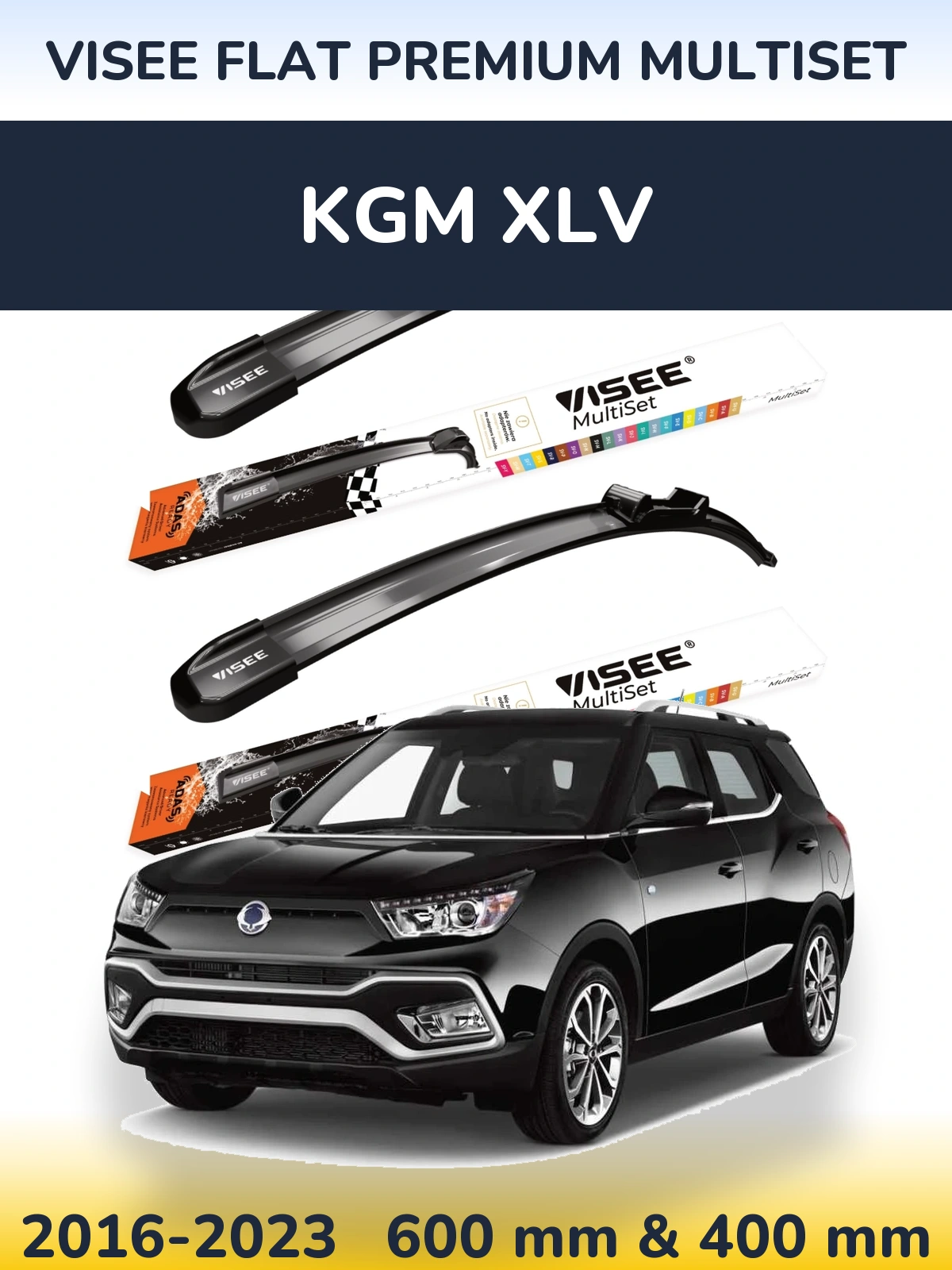 Ștergătoare VISEE FLAT PREMIUM MultiSet pentru KGM XLV