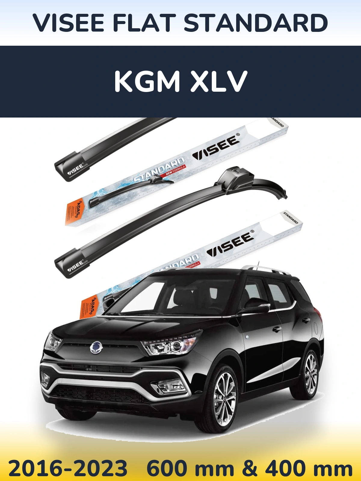 Ștergătoare VISEE FLAT STANDARD pentru KGM XLV