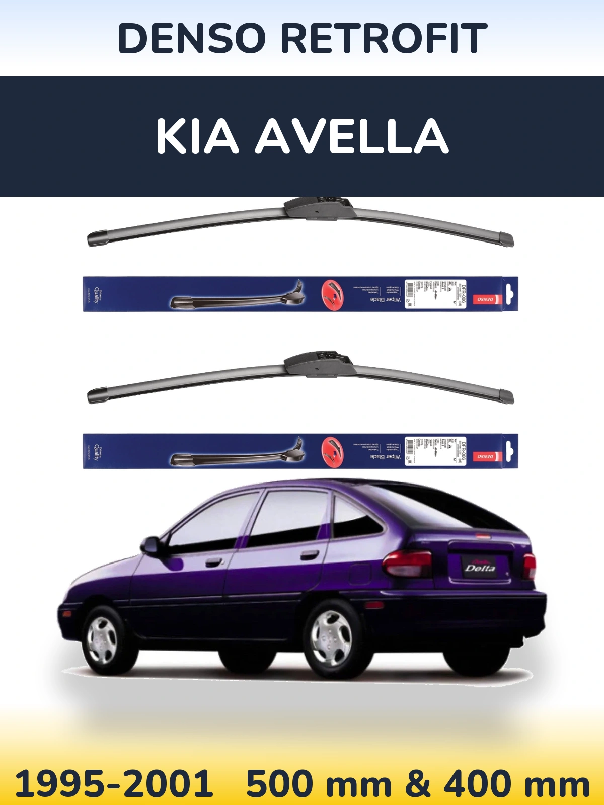 Ștergătoare Denso Retrofit pentru KIA Avella
