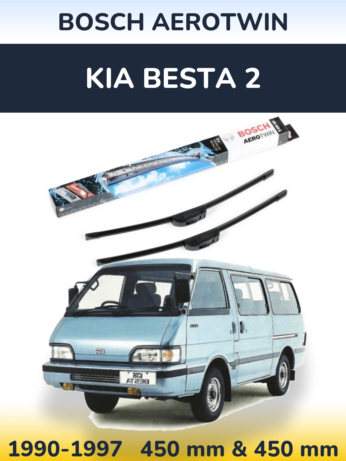 Ștergătoare BOSCH AeroTwin pentru KIA Besta 2