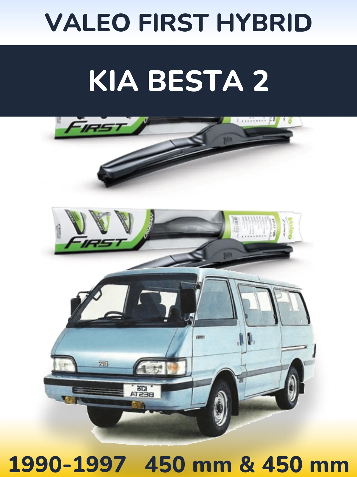 Ștergătoare Valeo First Hybrid pentru KIA Besta 2