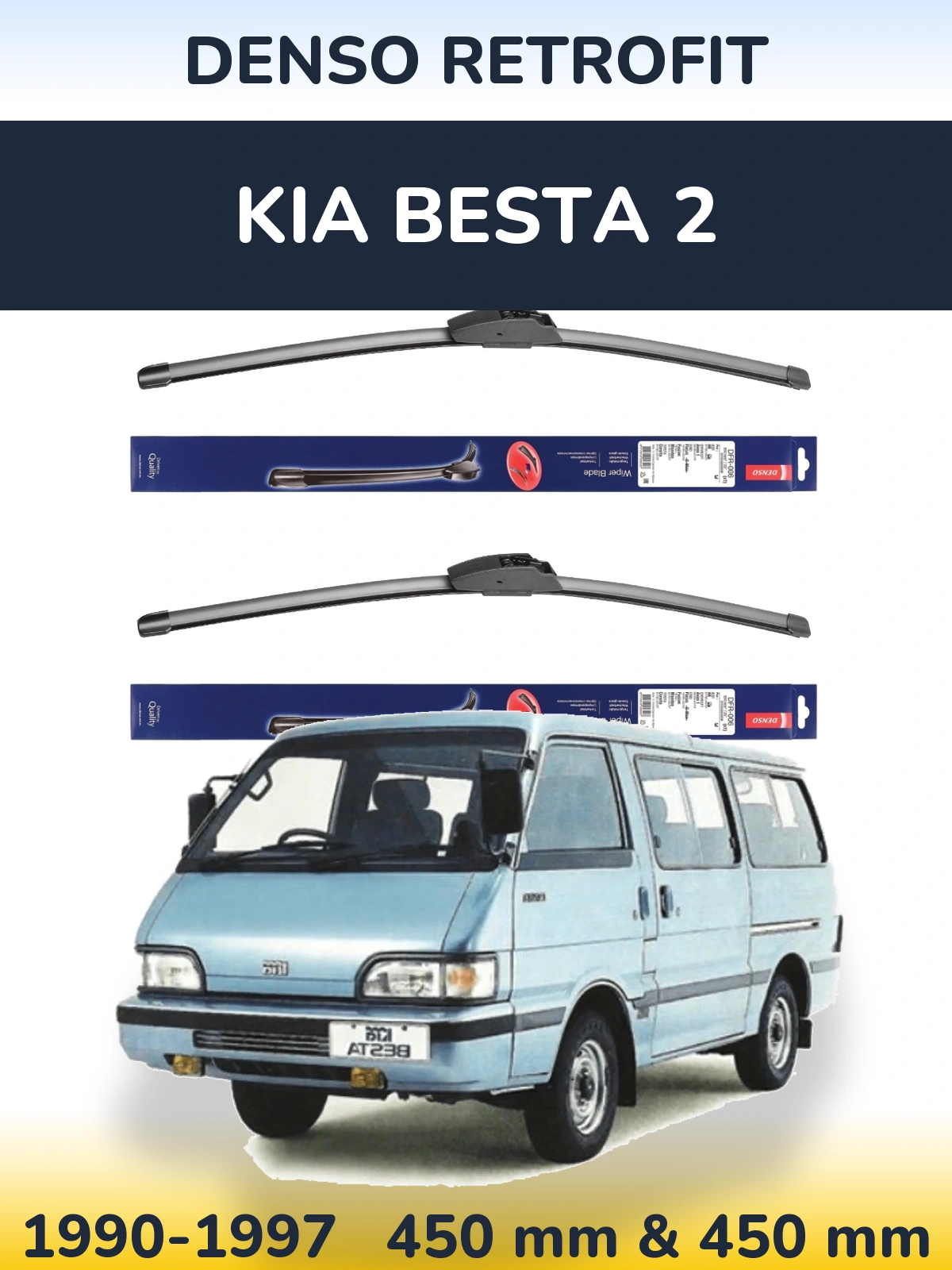Ștergătoare Denso Retrofit pentru KIA Besta 2