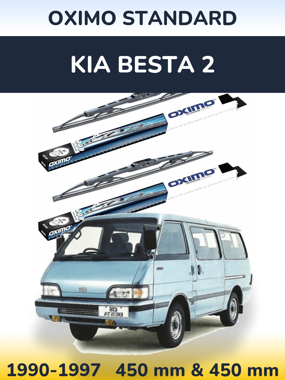 Ștergătoare Oximo Standard pentru KIA Besta 2