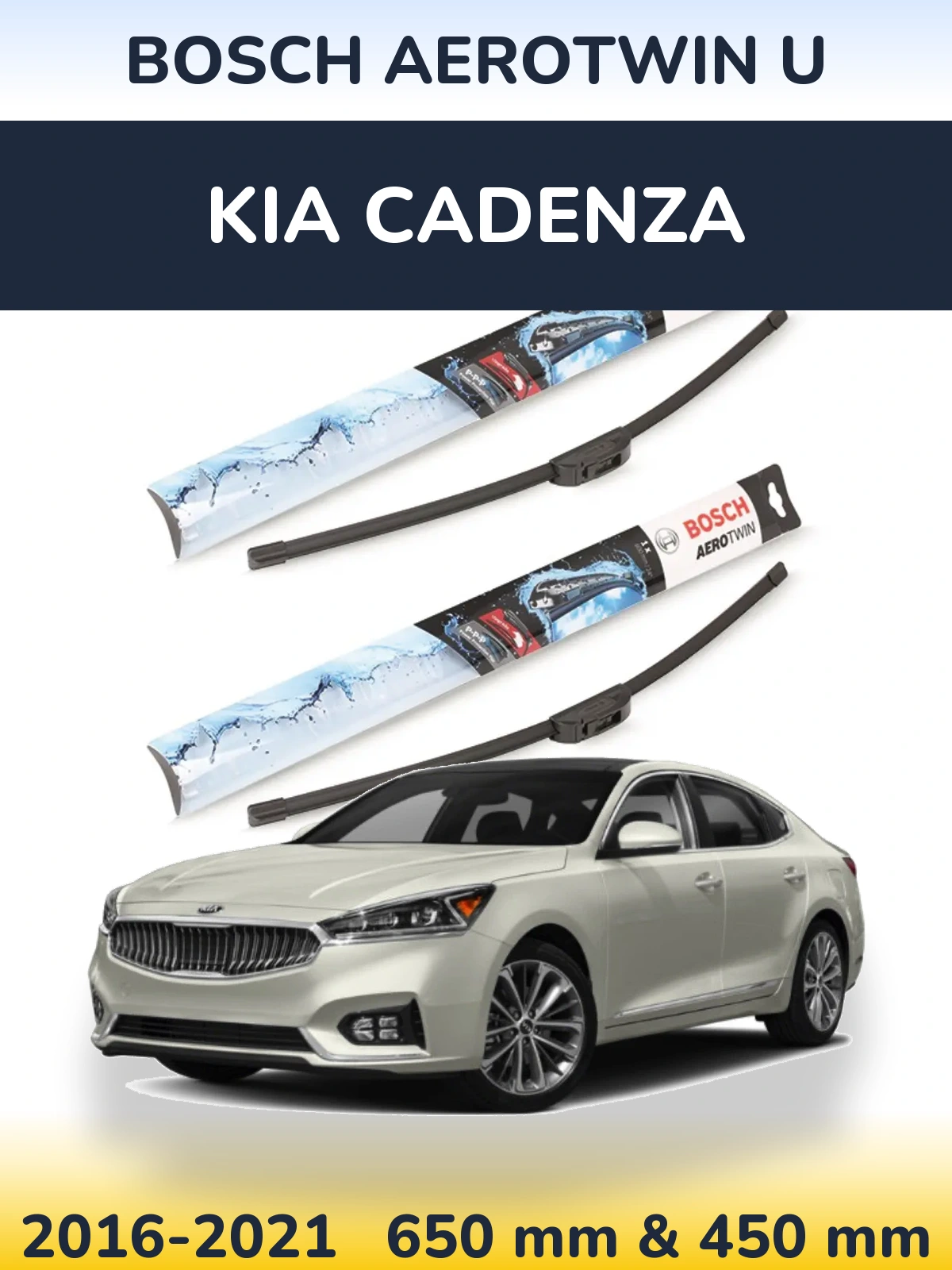 Ștergătoare BOSCH AeroTwin U pentru KIA Cadenza