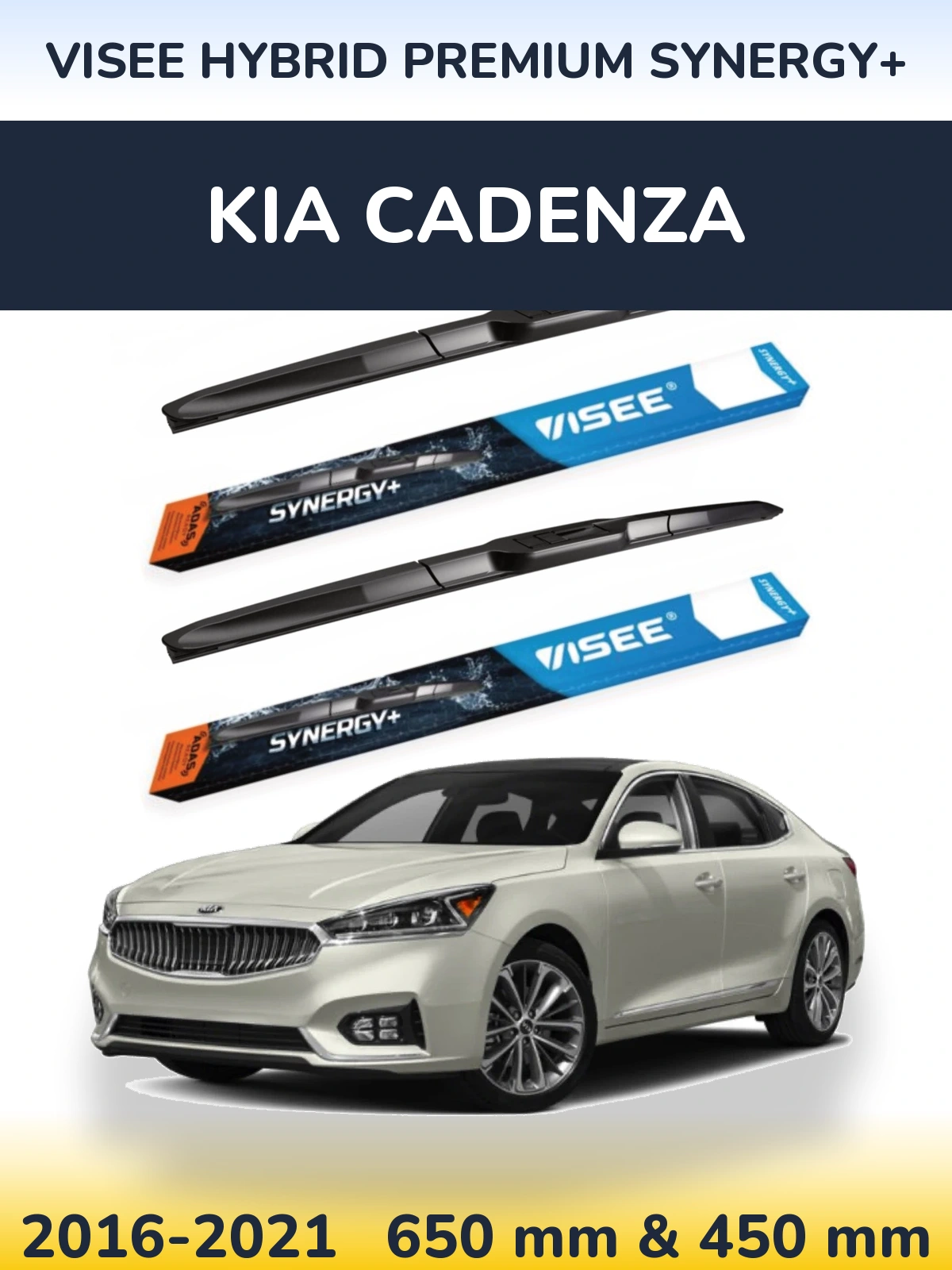 Ștergătoare VISEE HYBRID PREMIUM SYNERGY+ pentru KIA Cadenza