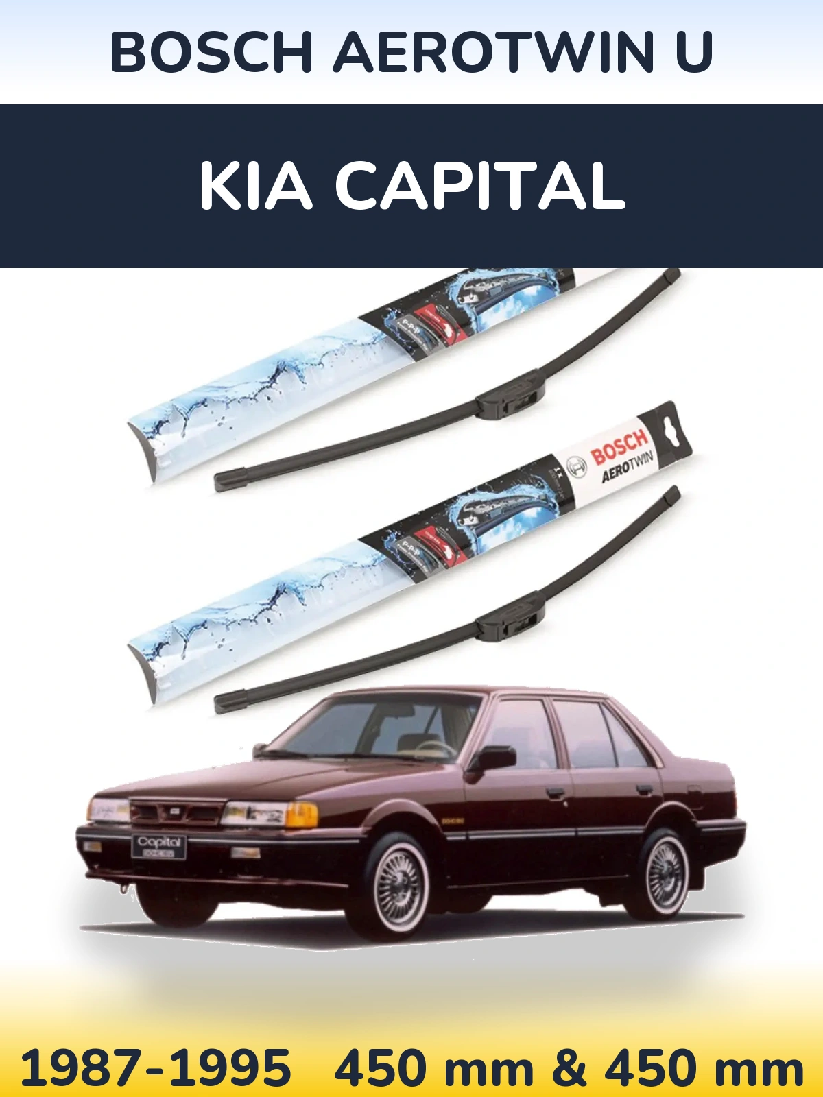 Ștergătoare BOSCH AeroTwin U pentru KIA Capital