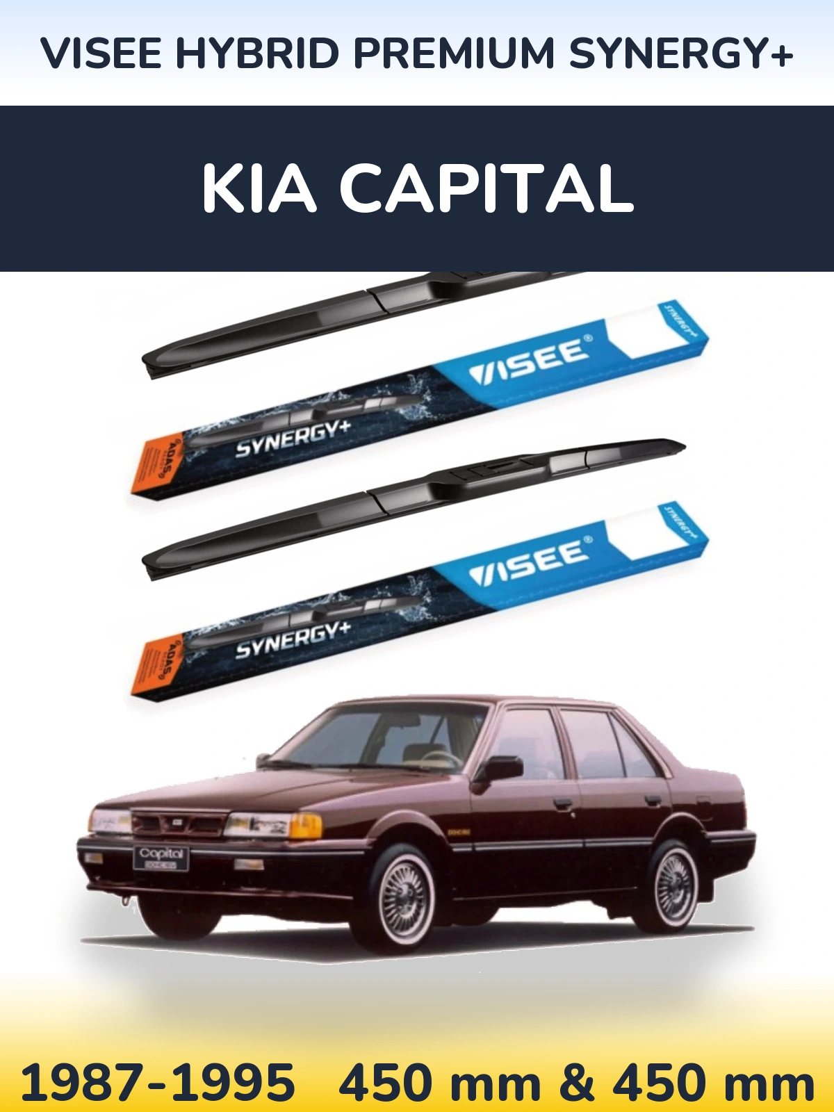 Ștergătoare VISEE HYBRID PREMIUM SYNERGY+ pentru KIA Capital