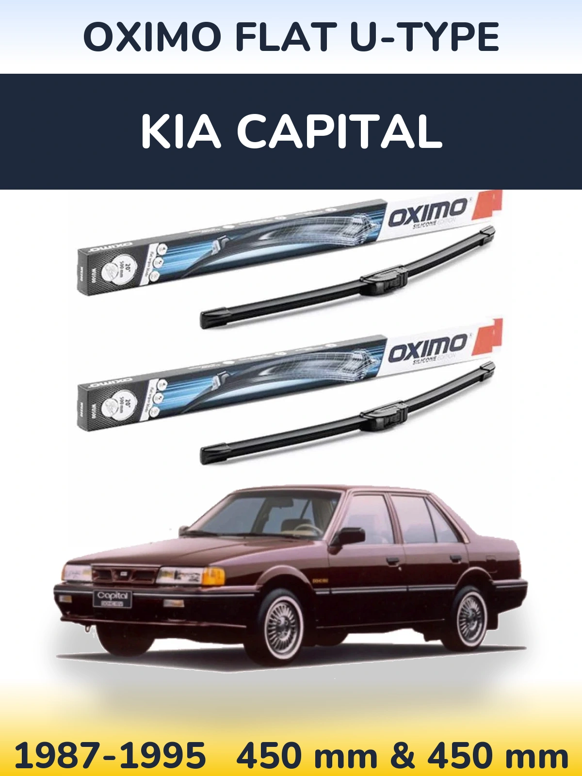 Ștergătoare Oximo Flat U-type pentru KIA Capital