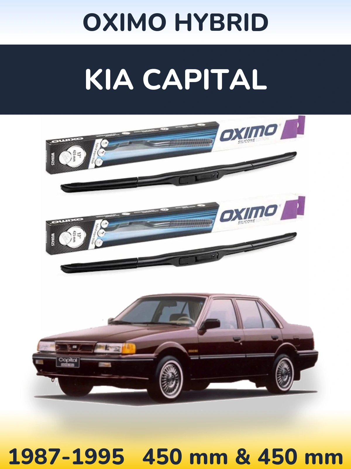 Ștergătoare Oximo Hybrid pentru KIA Capital