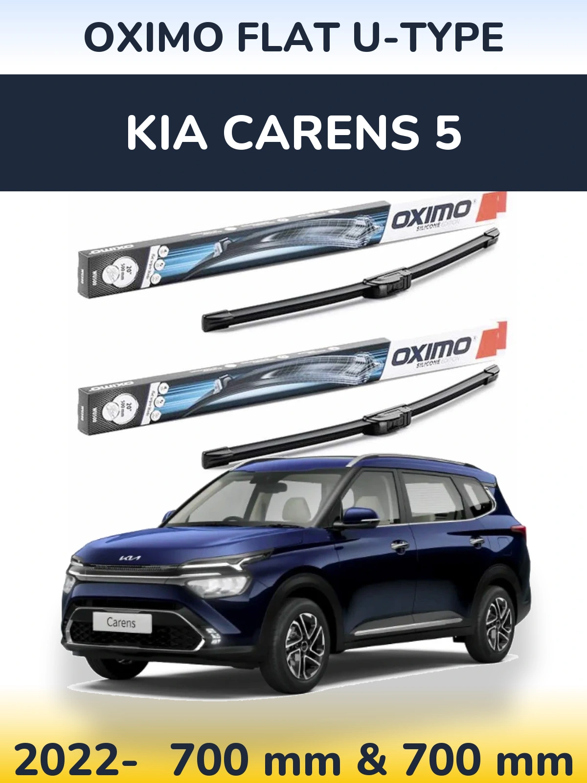 Ștergătoare Oximo Flat U-type pentru KIA Carens 5