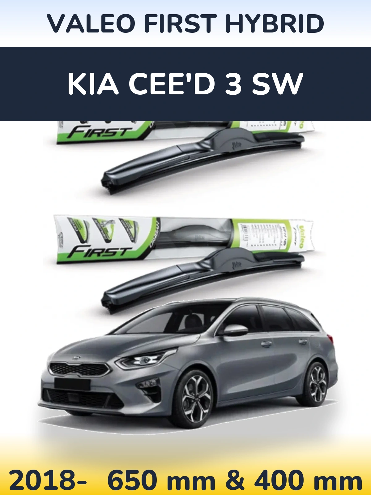 Ștergătoare Valeo First Hybrid pentru KIA Cee'd 3 SW