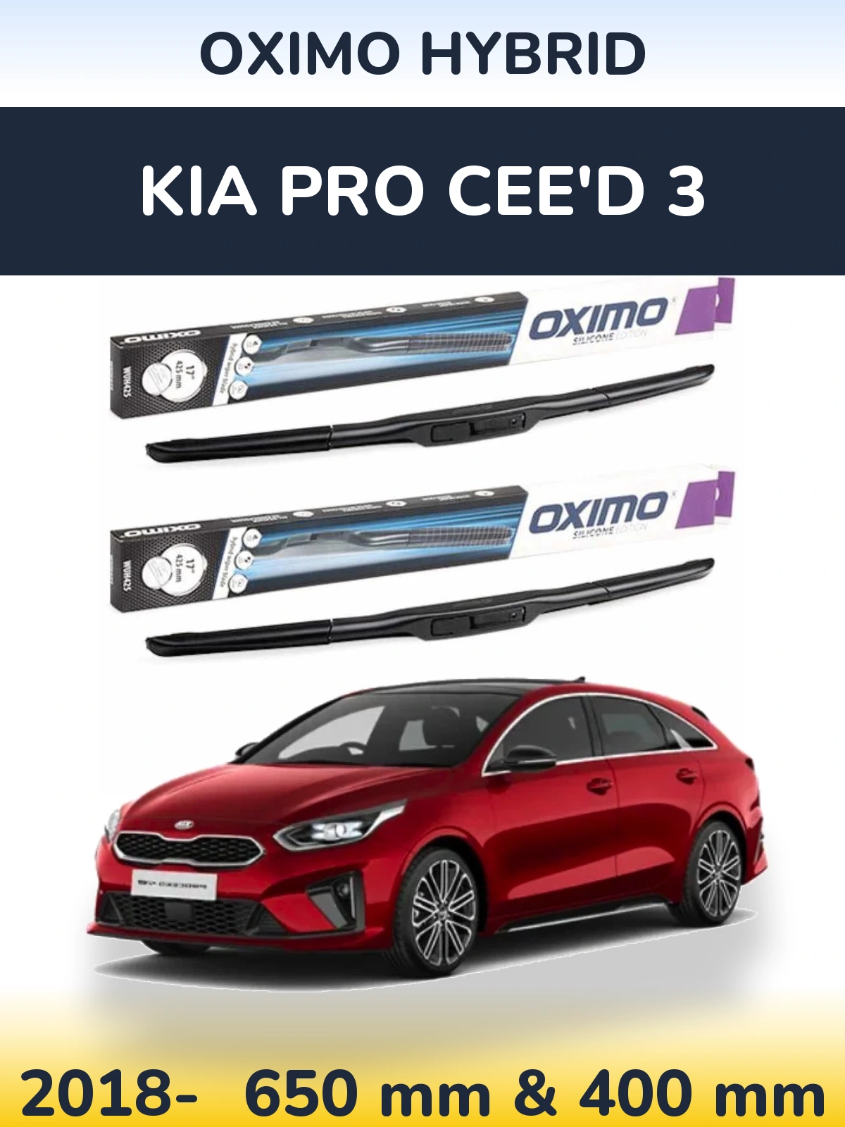 Ștergătoare Oximo Hybrid pentru KIA Pro Cee'd 3