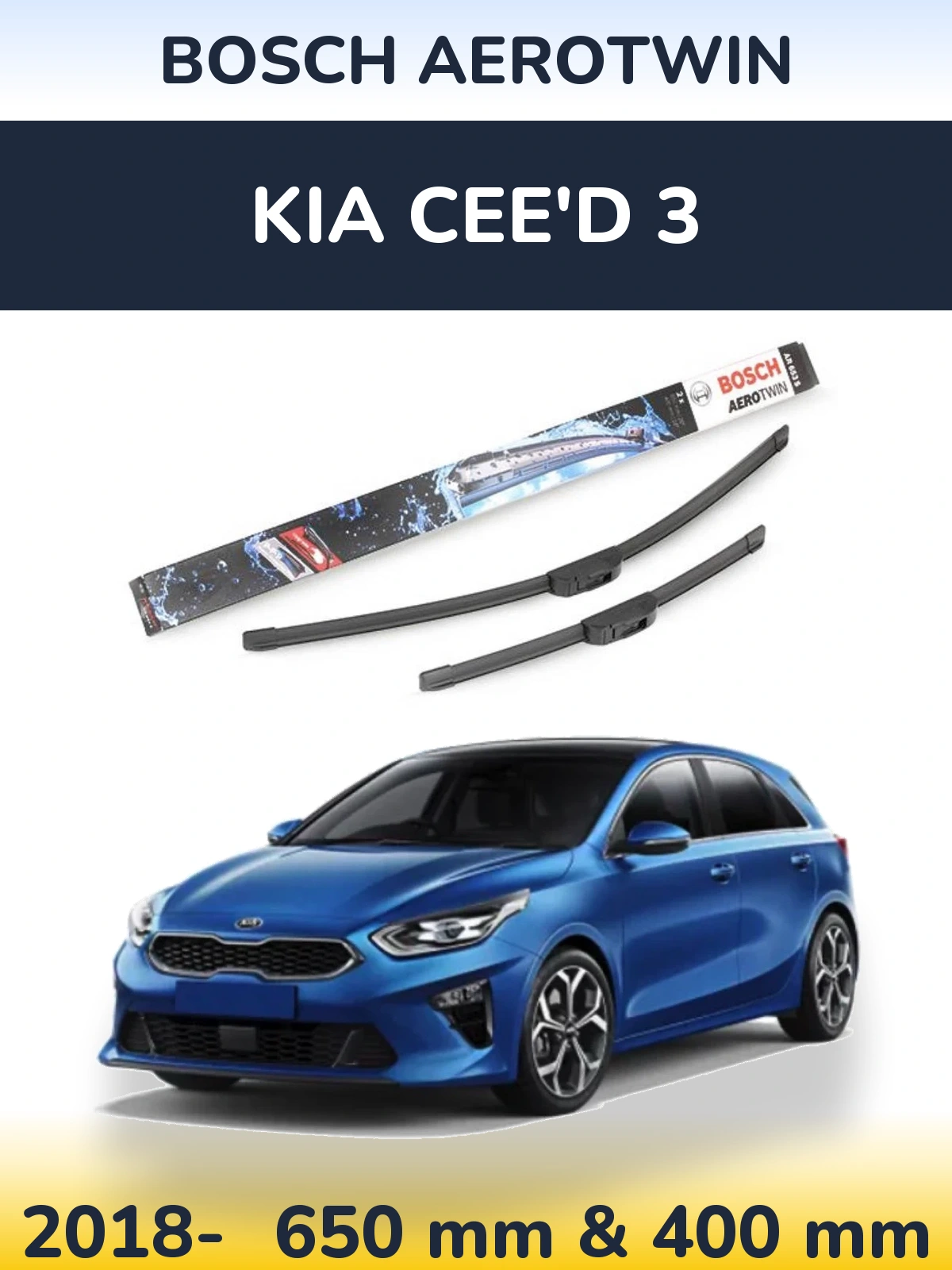 Ștergătoare BOSCH AeroTwin pentru KIA Cee'd 3