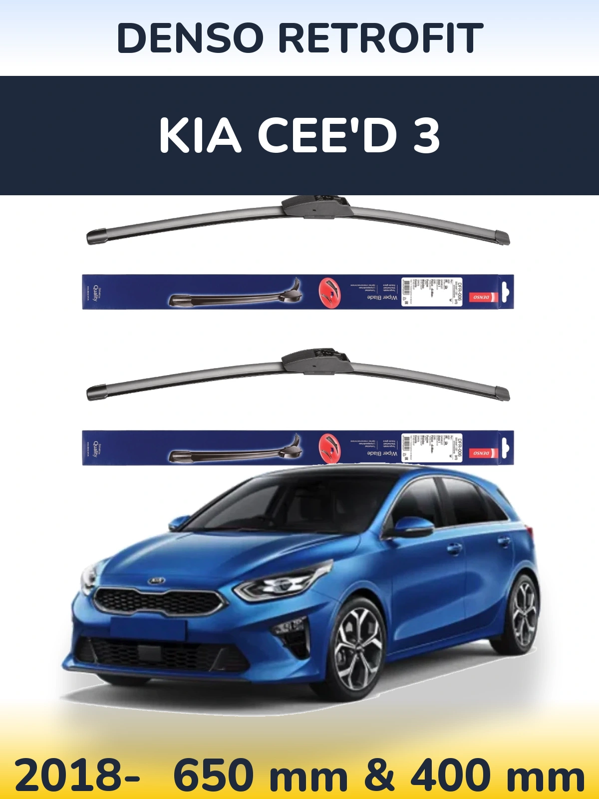 Ștergătoare Denso Retrofit pentru KIA Cee'd 3