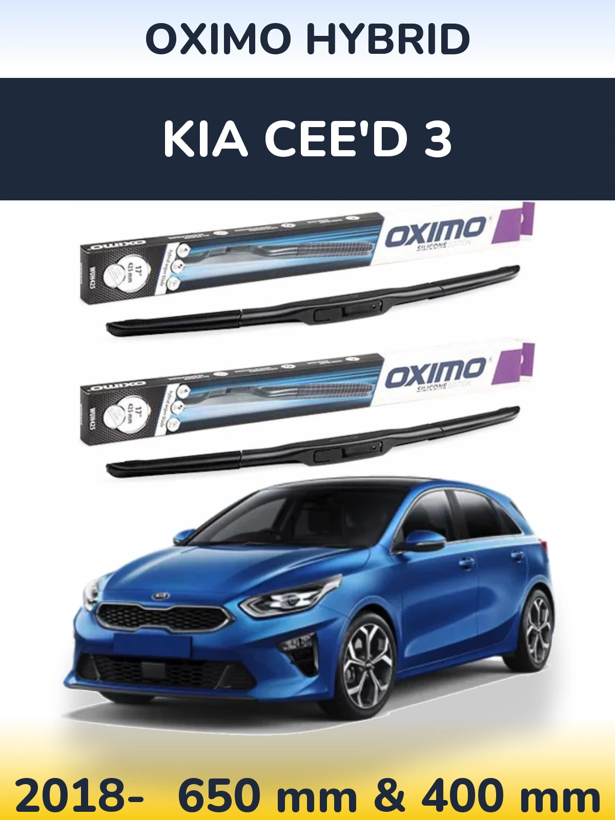 Ștergătoare Oximo Hybrid pentru KIA Cee'd 3
