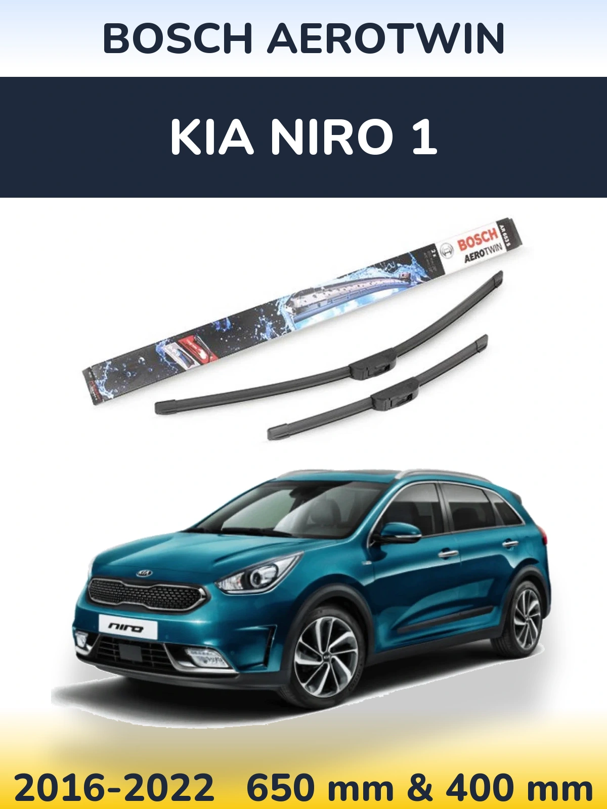 Ștergătoare BOSCH AeroTwin pentru KIA Niro 1