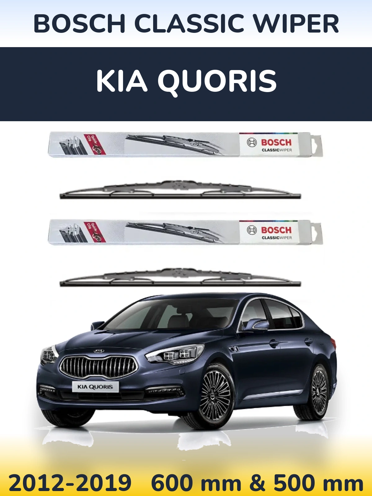 Ștergătoare BOSCH Classic Wiper pentru KIA Quoris
