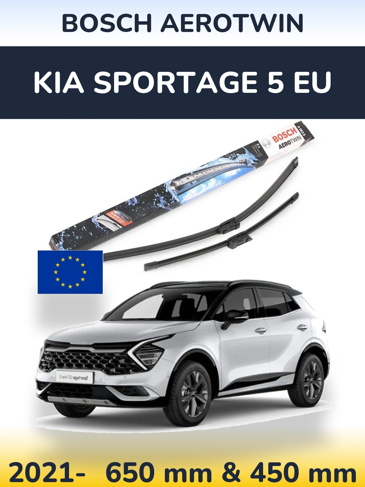 Ștergătoare BOSCH AeroTwin pentru KIA Sportage 5 EU