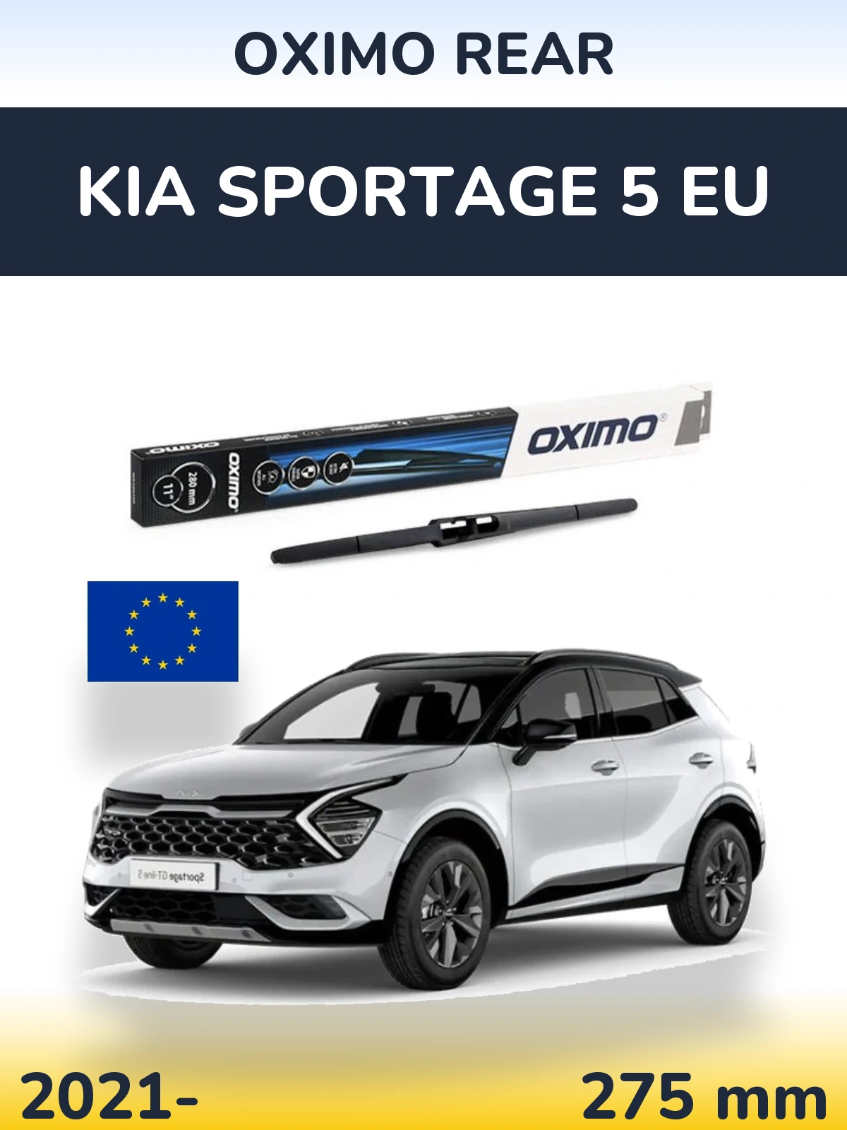 Rear wiper blade Oximo Rear 280 mm for KIA Sportage 5 EU 2021-2026