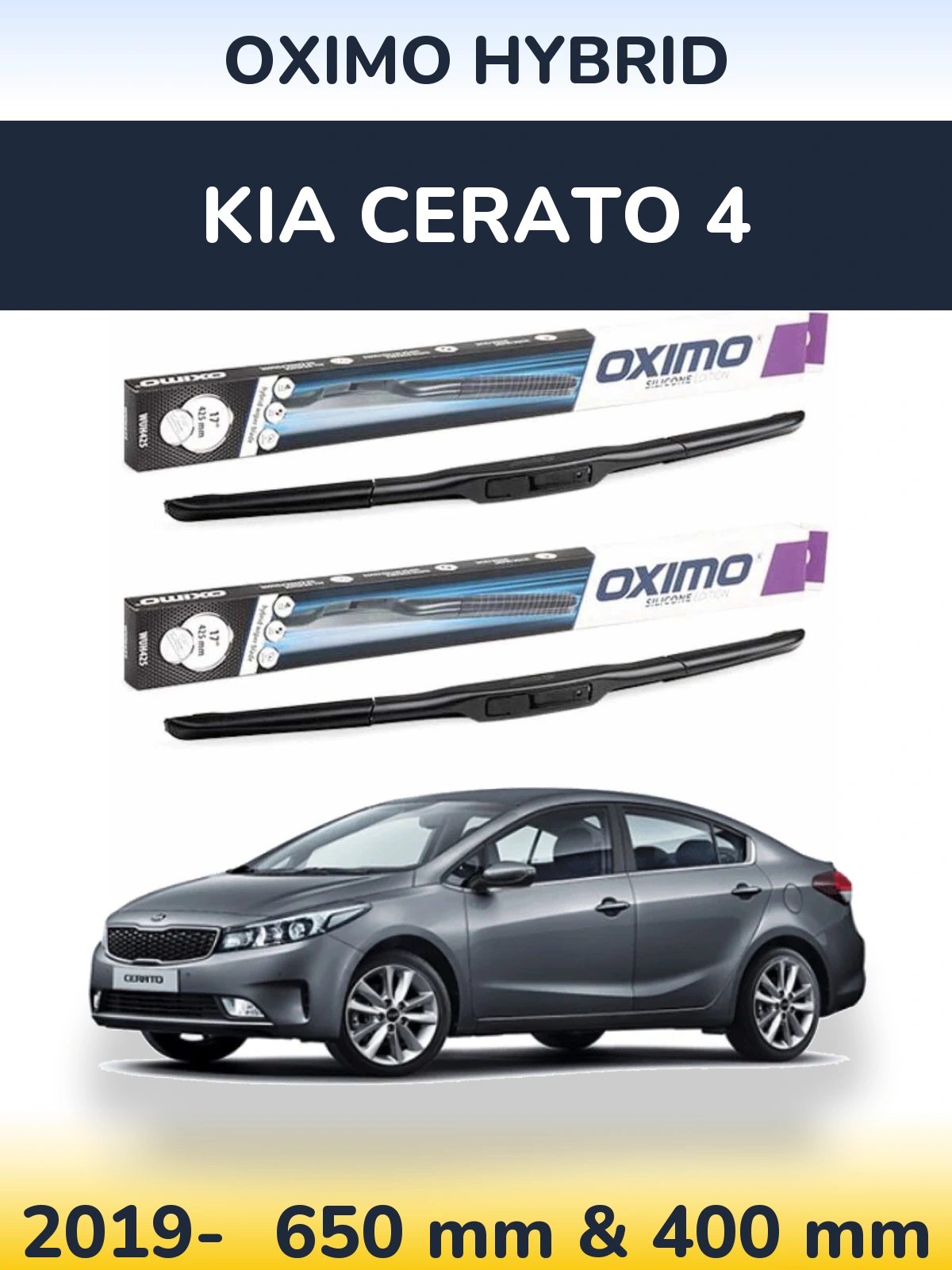 Ștergătoare Oximo Hybrid pentru KIA Cerato 4