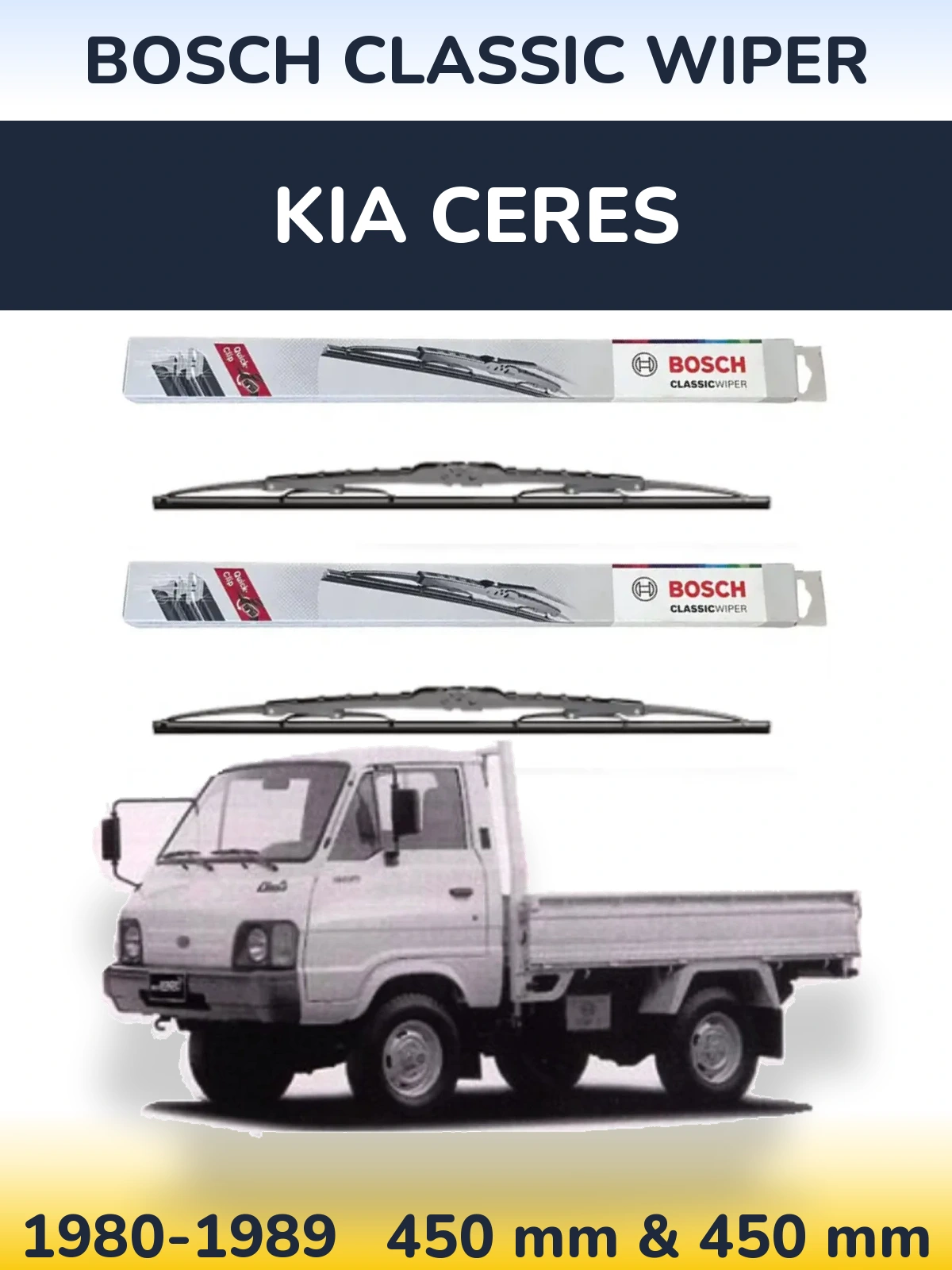Ștergătoare BOSCH Classic Wiper pentru KIA Ceres
