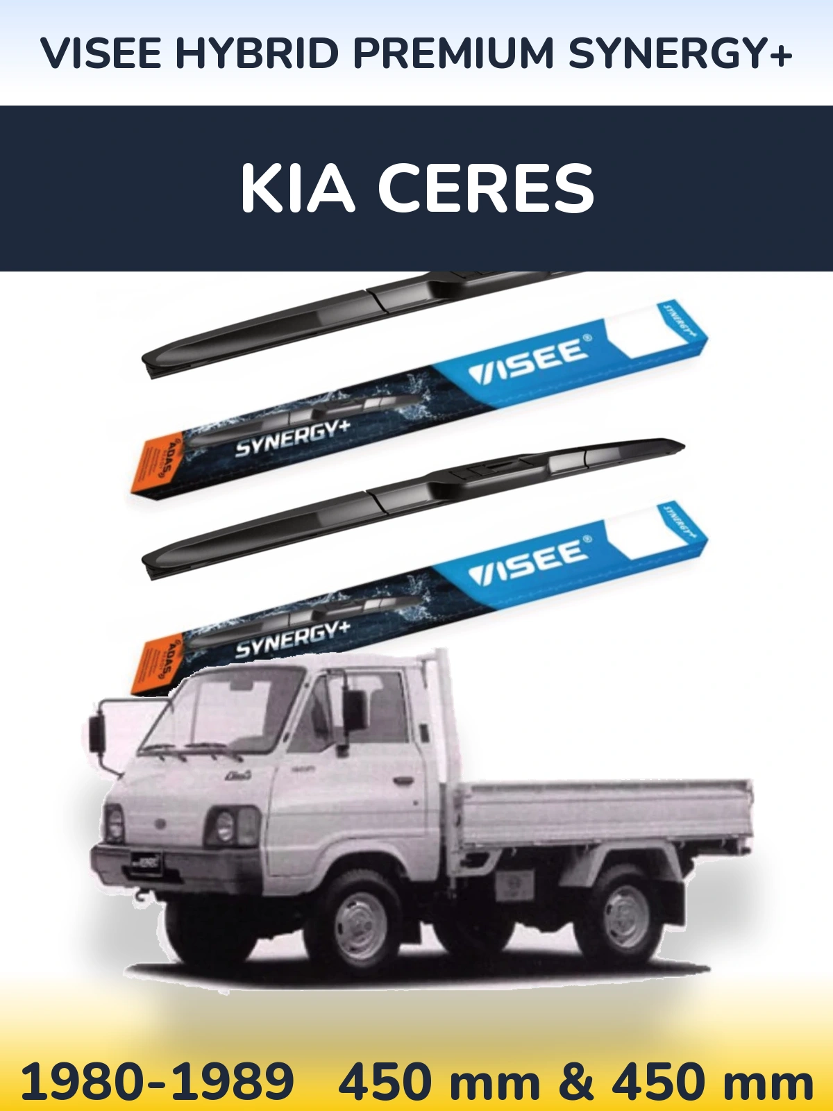 Ștergătoare VISEE HYBRID PREMIUM SYNERGY+ pentru KIA Ceres