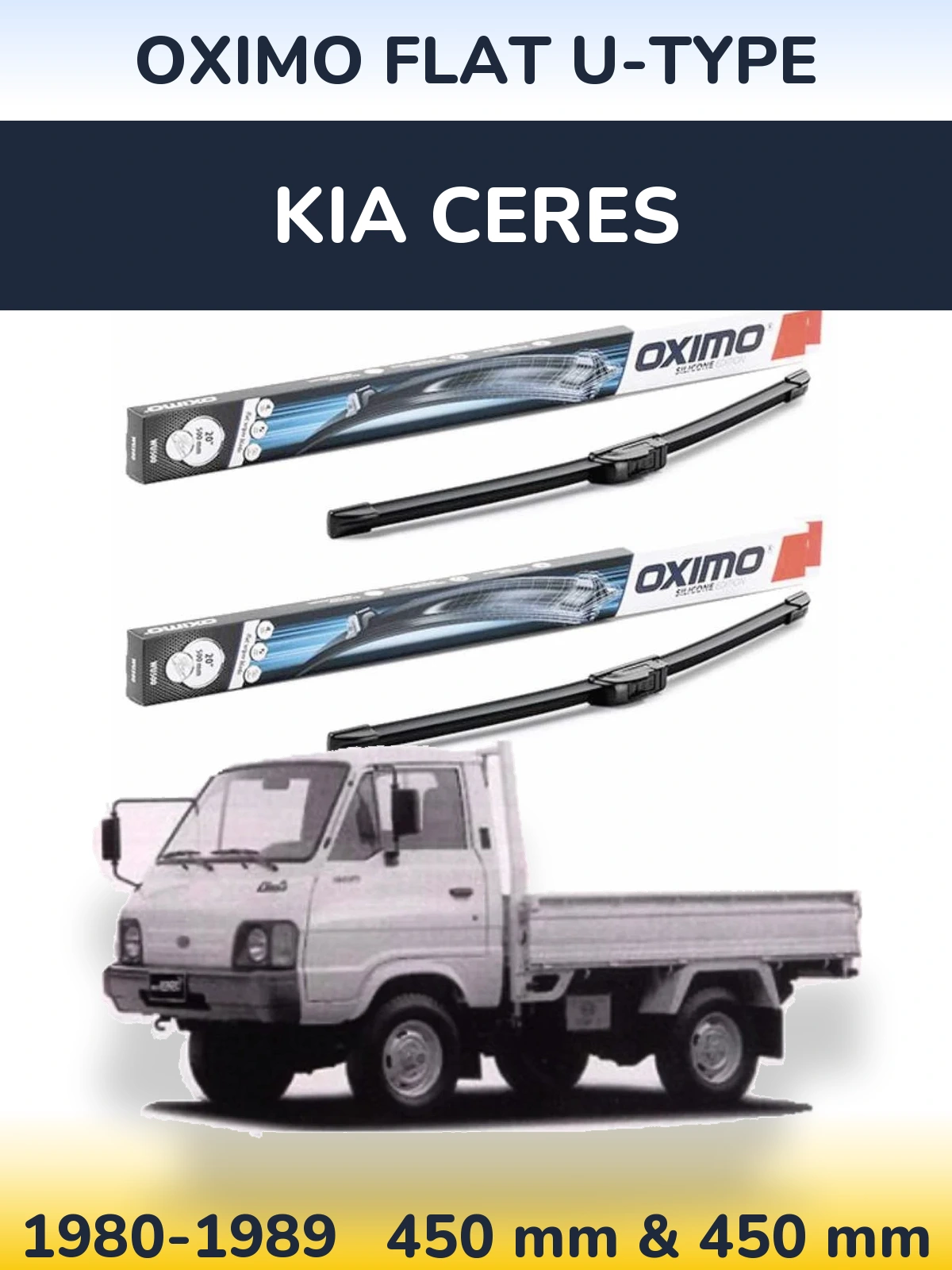 Ștergătoare Oximo Flat U-type pentru KIA Ceres