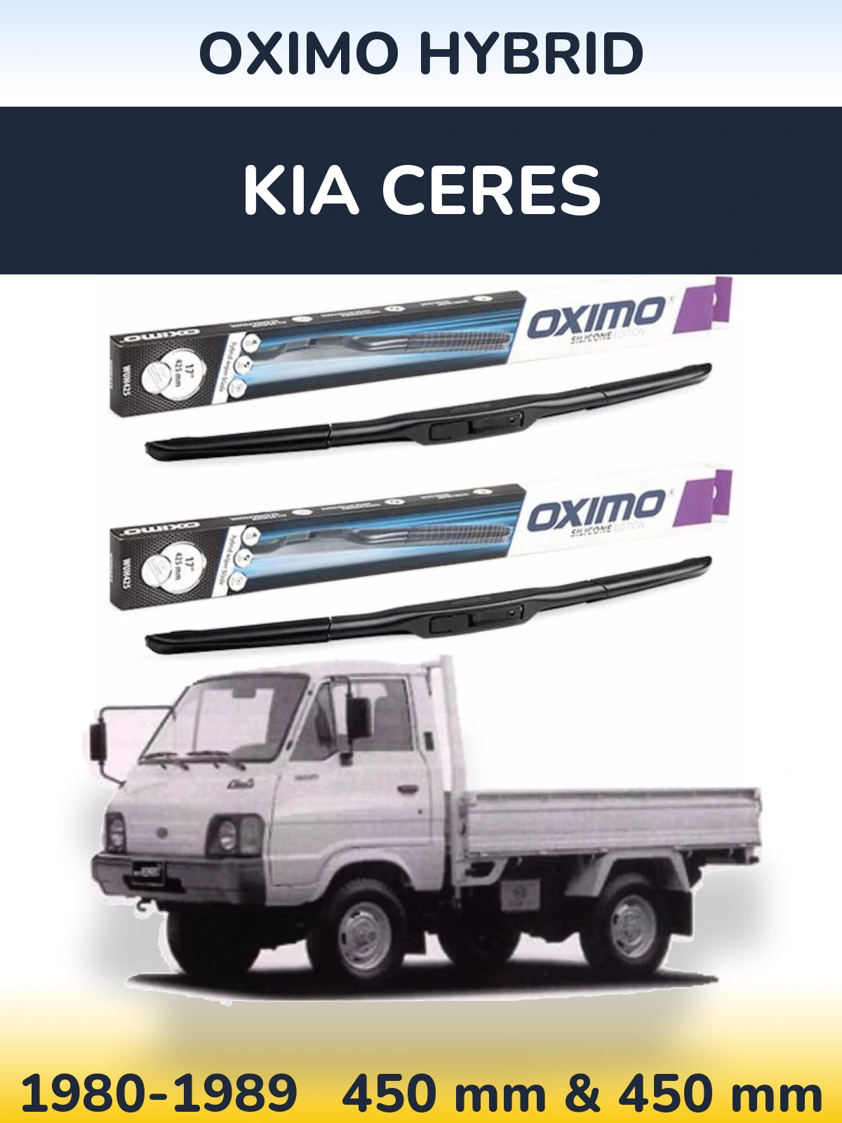 Ștergătoare Oximo Hybrid pentru KIA Ceres