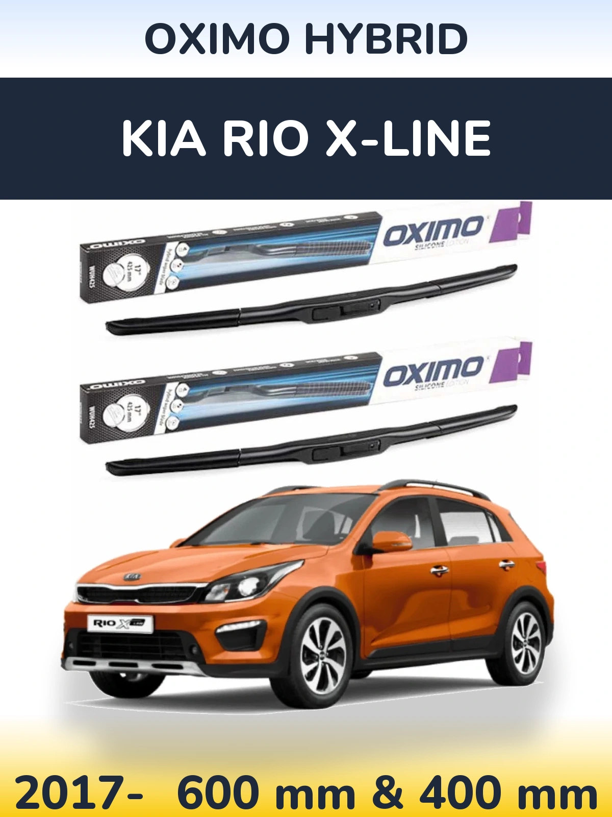 Ștergătoare Oximo Hybrid pentru KIA Rio X-Line