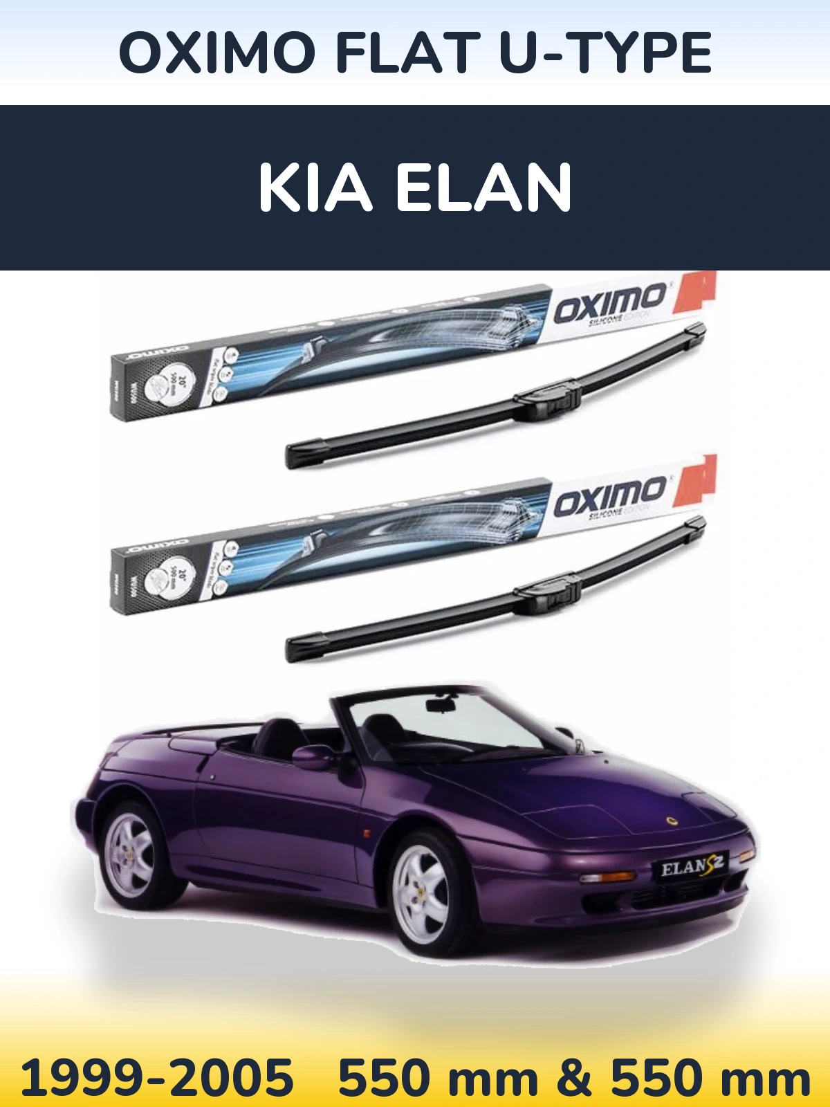 Ștergătoare Oximo Flat U-type pentru KIA Elan