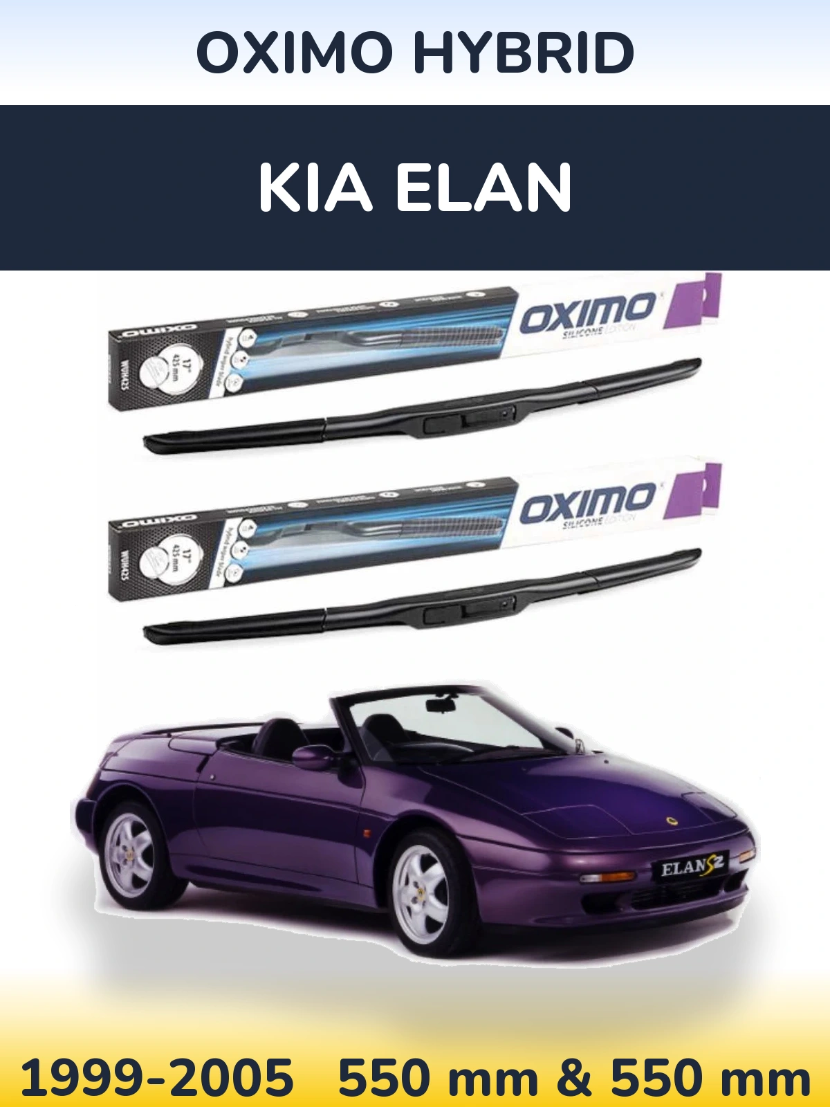 Ștergătoare Oximo Hybrid pentru KIA Elan