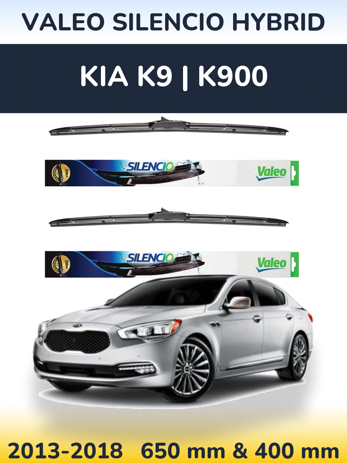 Ștergătoare Valeo Silencio Hybrid pentru KIA K9 | K900