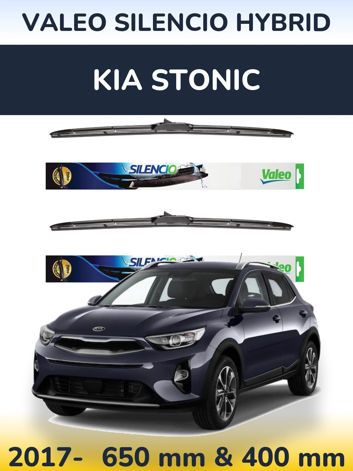 Ștergătoare Valeo Silencio Hybrid pentru KIA Stonic