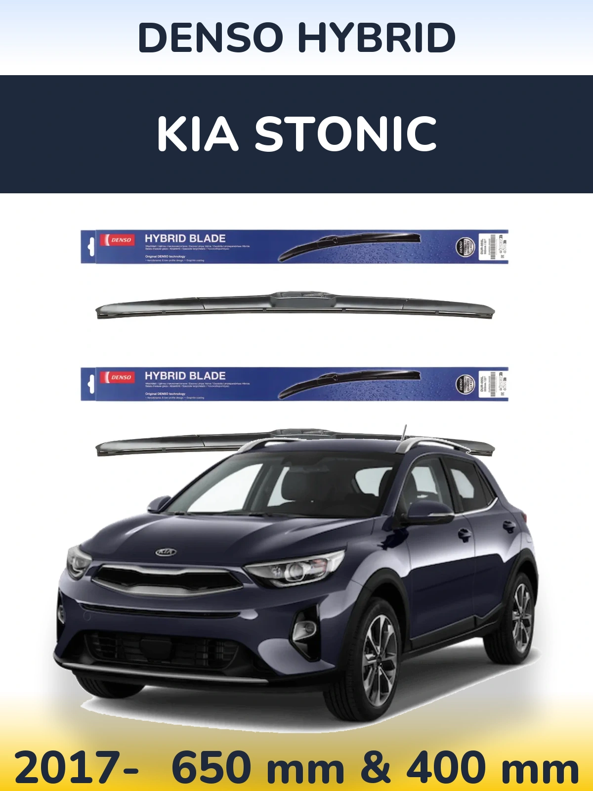 Ștergătoare Denso Hybrid pentru KIA Stonic