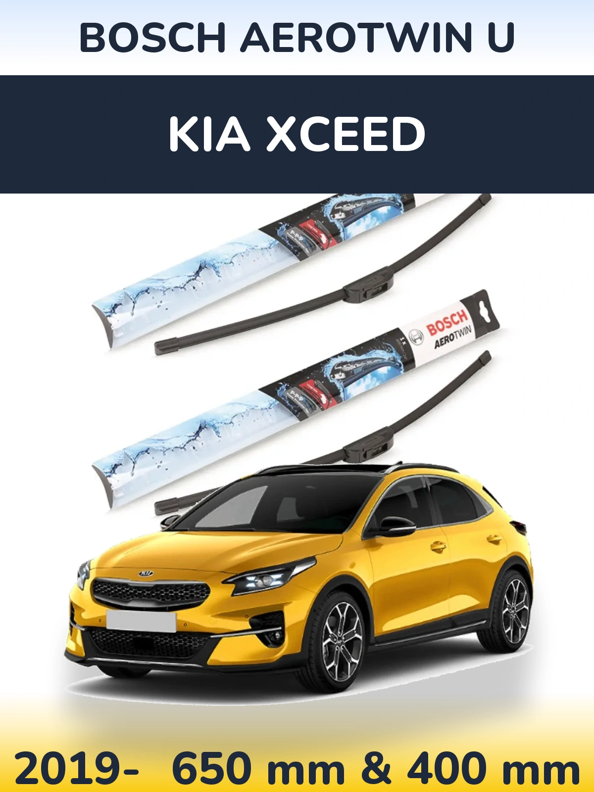 Ștergătoare BOSCH AeroTwin U pentru KIA XCeed