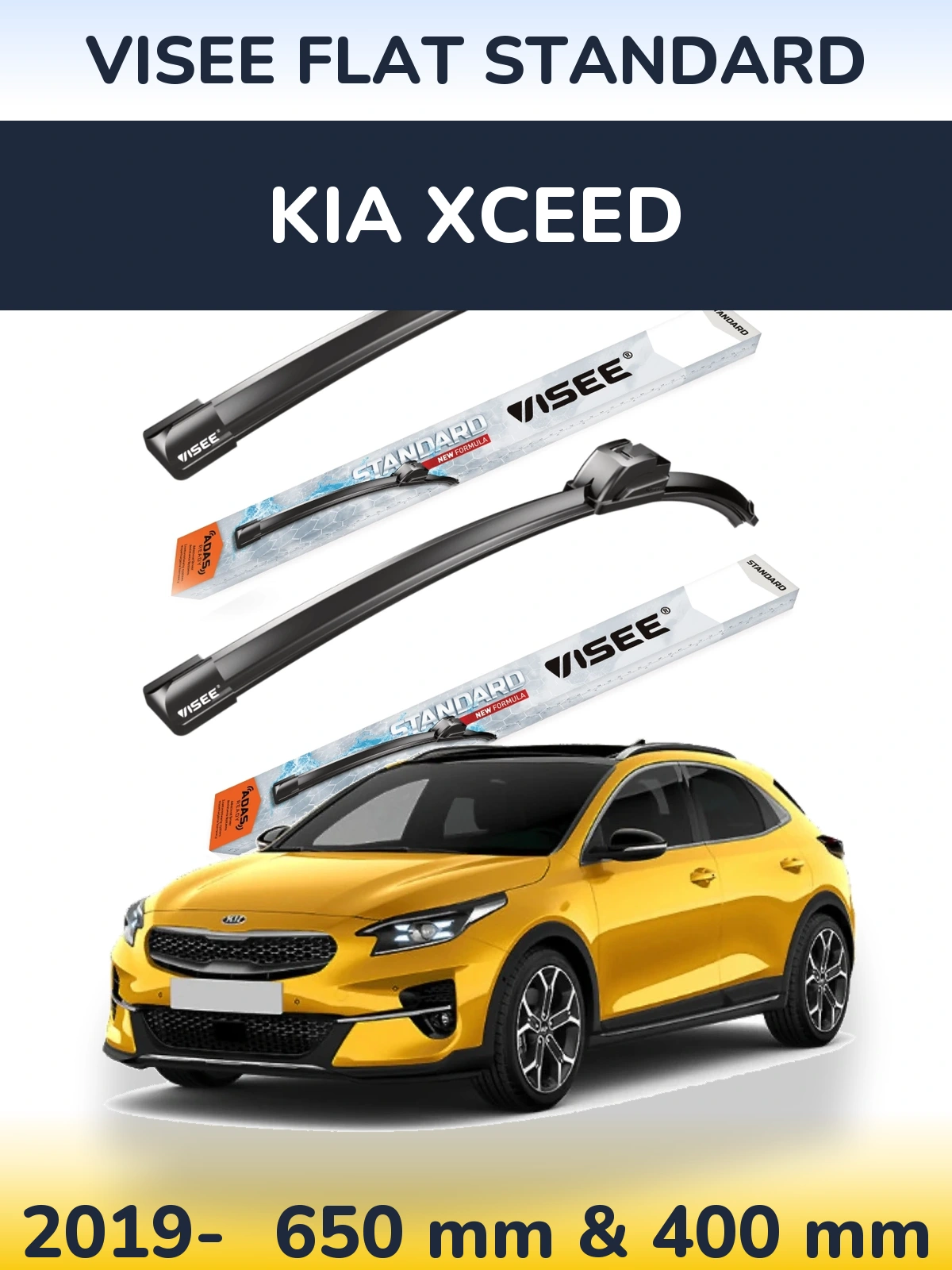 Ștergătoare VISEE FLAT STANDARD pentru KIA XCeed